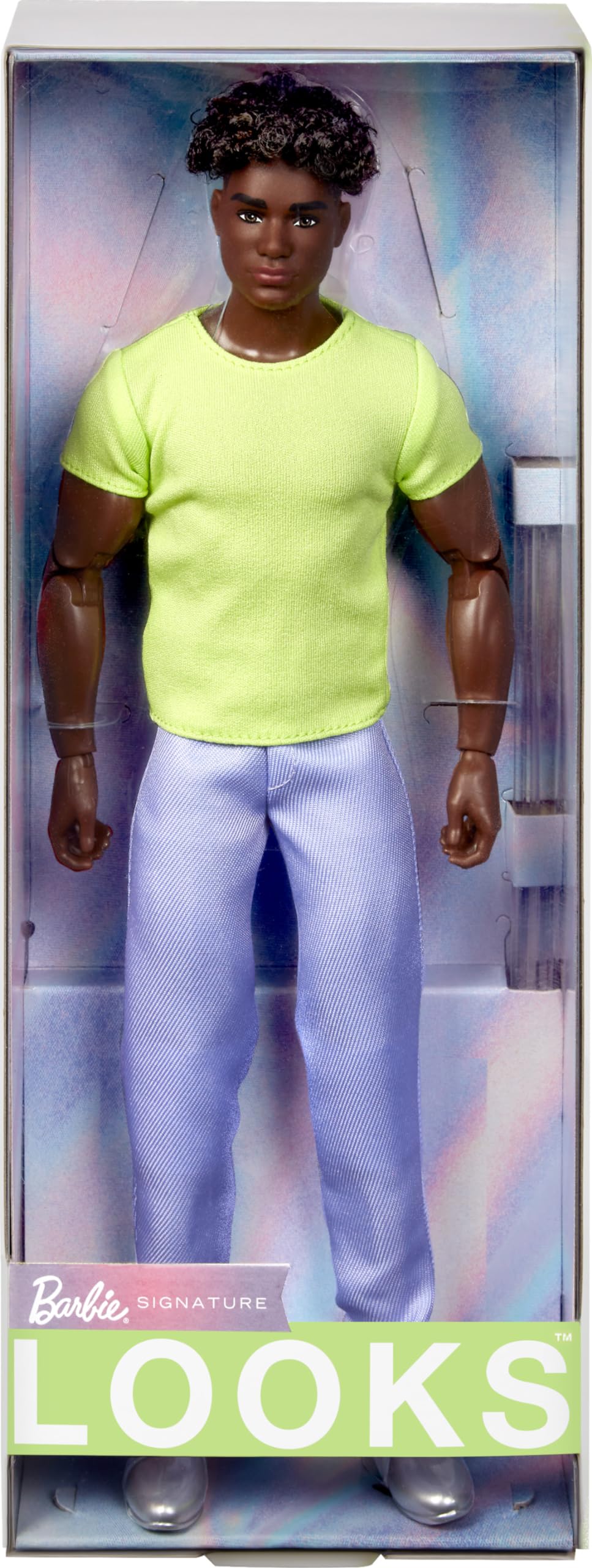 Muñeca Barbie Looks Ken, Número 25, Coleccionable, Con Pelo Negro Rizado - Venta Internacional.