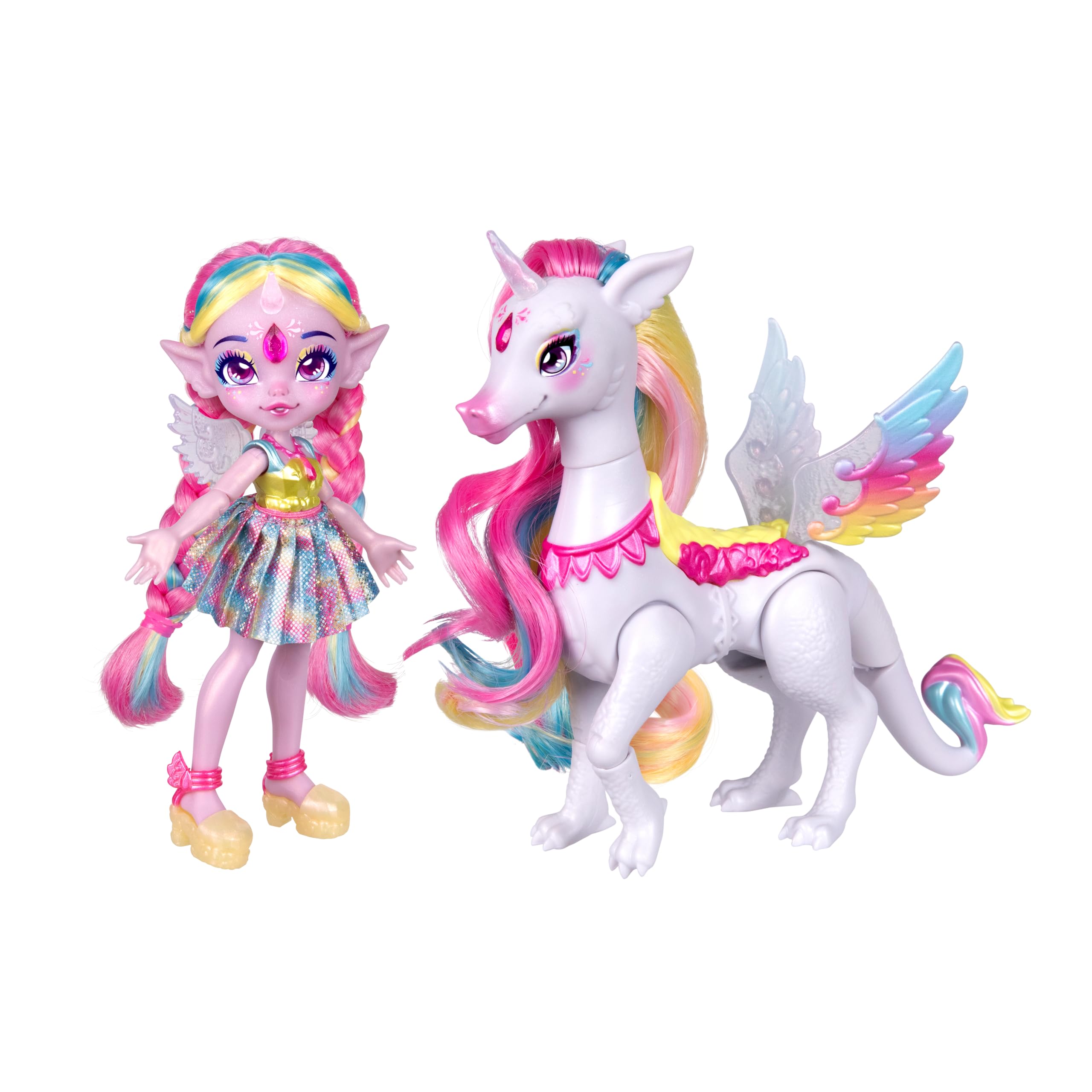 Foto 5 pulgar | Serie Toy Magic Mixies Pixlings Shimmerverse Con Unia Y Rainbow Star - Venta Internacional.