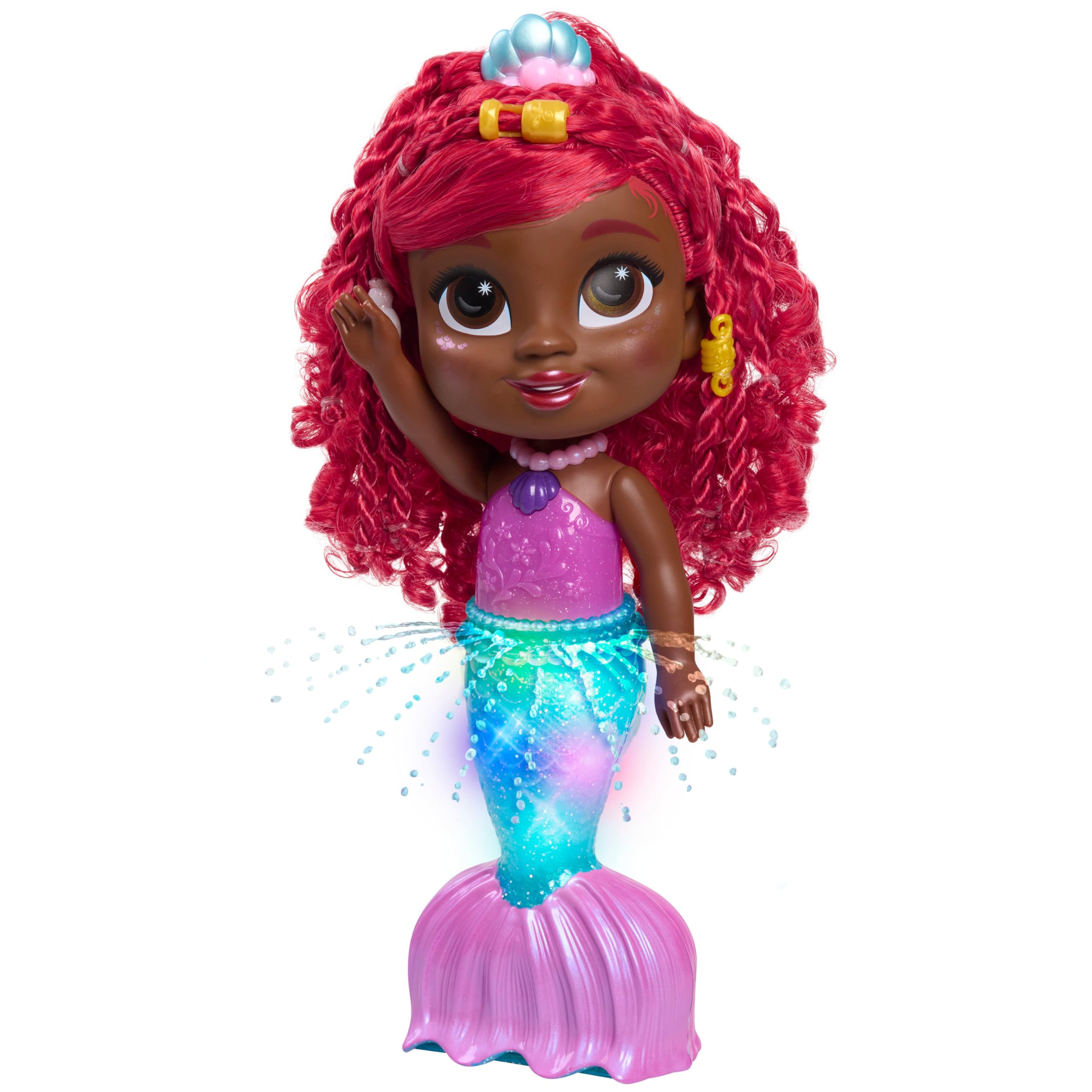 Muñeca De Juguete Just Play Disney Junior Splash & Glow Ariel, 29 Cm - Venta Internacional.