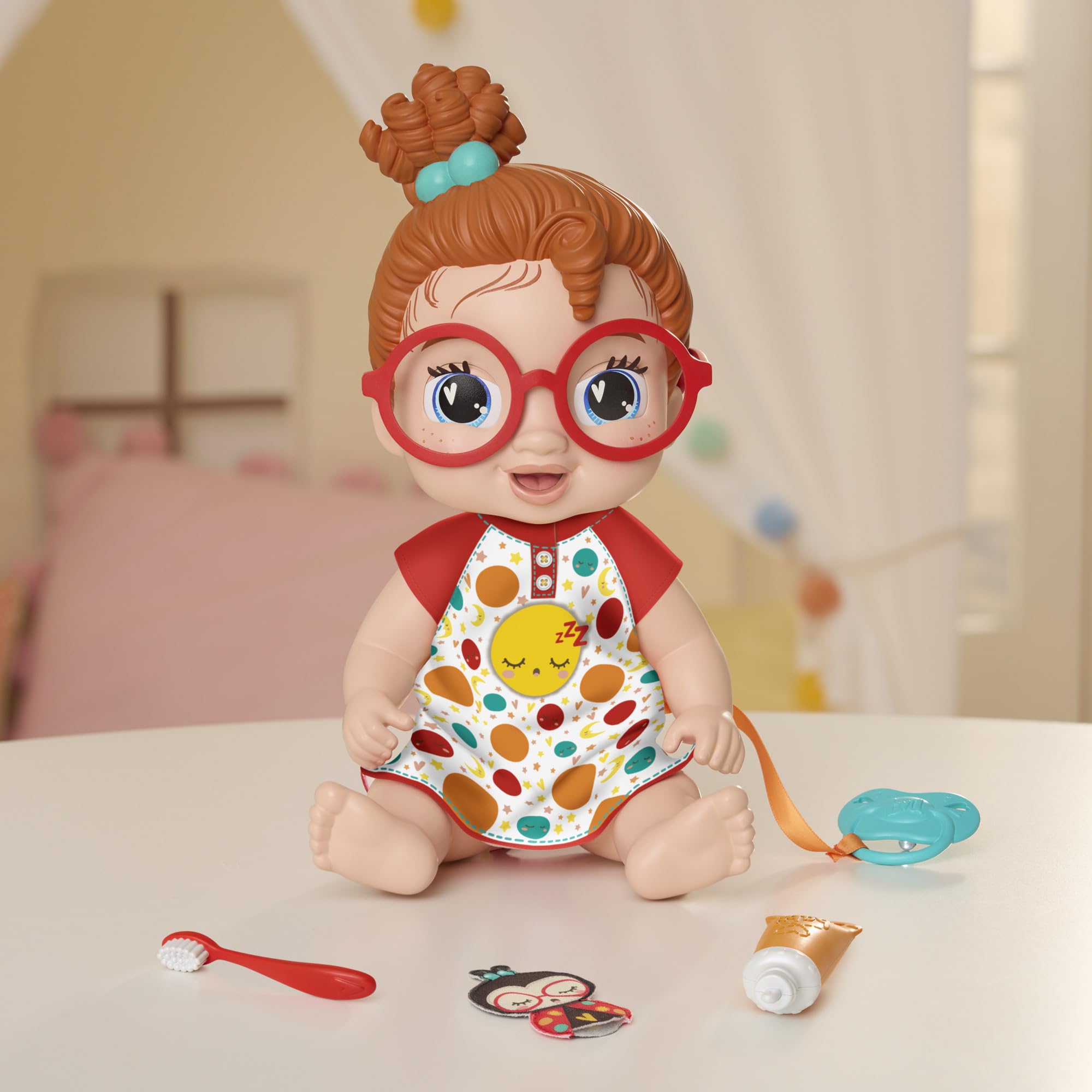 Foto 4 pulgar | Muñeca Baby Alive Lil Dreamer Dottie Doodle Sleepy 28 Cm - Venta Internacional.