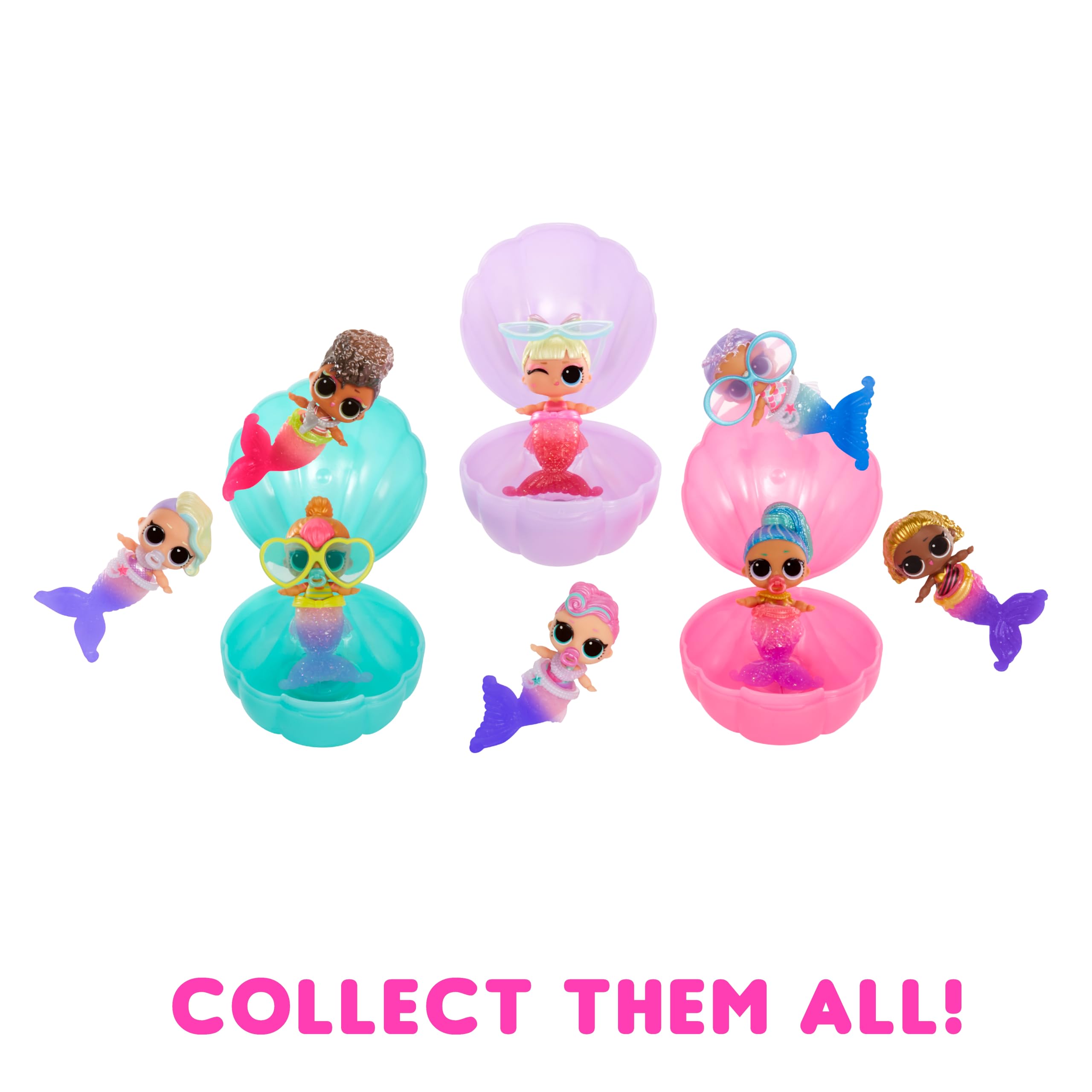 Foto 7 pulgar | Dolls L.o.l. ¡sorpresa! Hermanas Pequeñas Con Forma De Sirena Con Cola Que Cambia De Color - Venta Internacional.