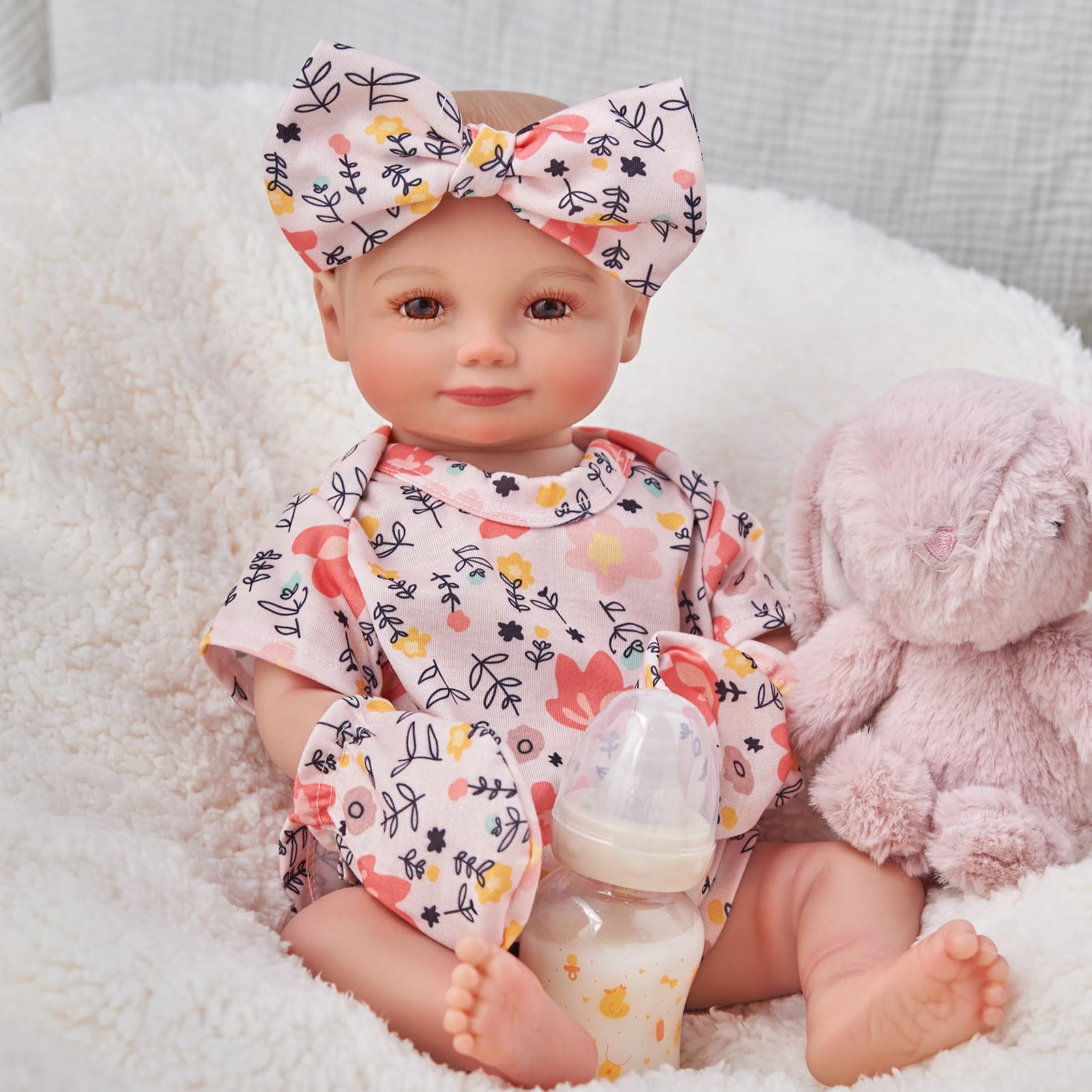 Foto 5 | Muñeca Reborn Babeside Relike Girl, 43 Cm, Con Ropa Para Mayores De 3 - Venta Internacional.