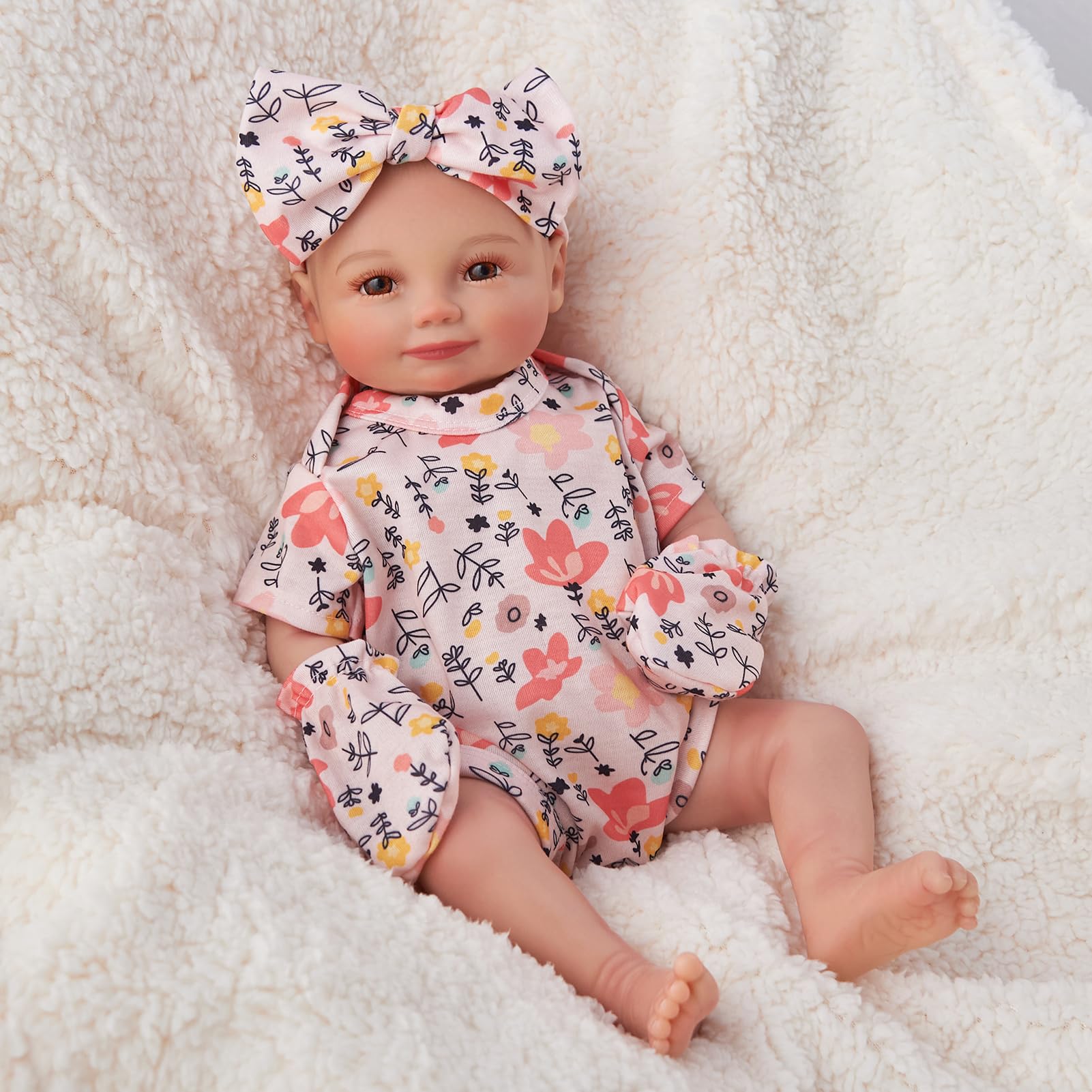 Foto 6 | Muñeca Reborn Babeside Relike Girl, 43 Cm, Con Ropa Para Mayores De 3 - Venta Internacional.