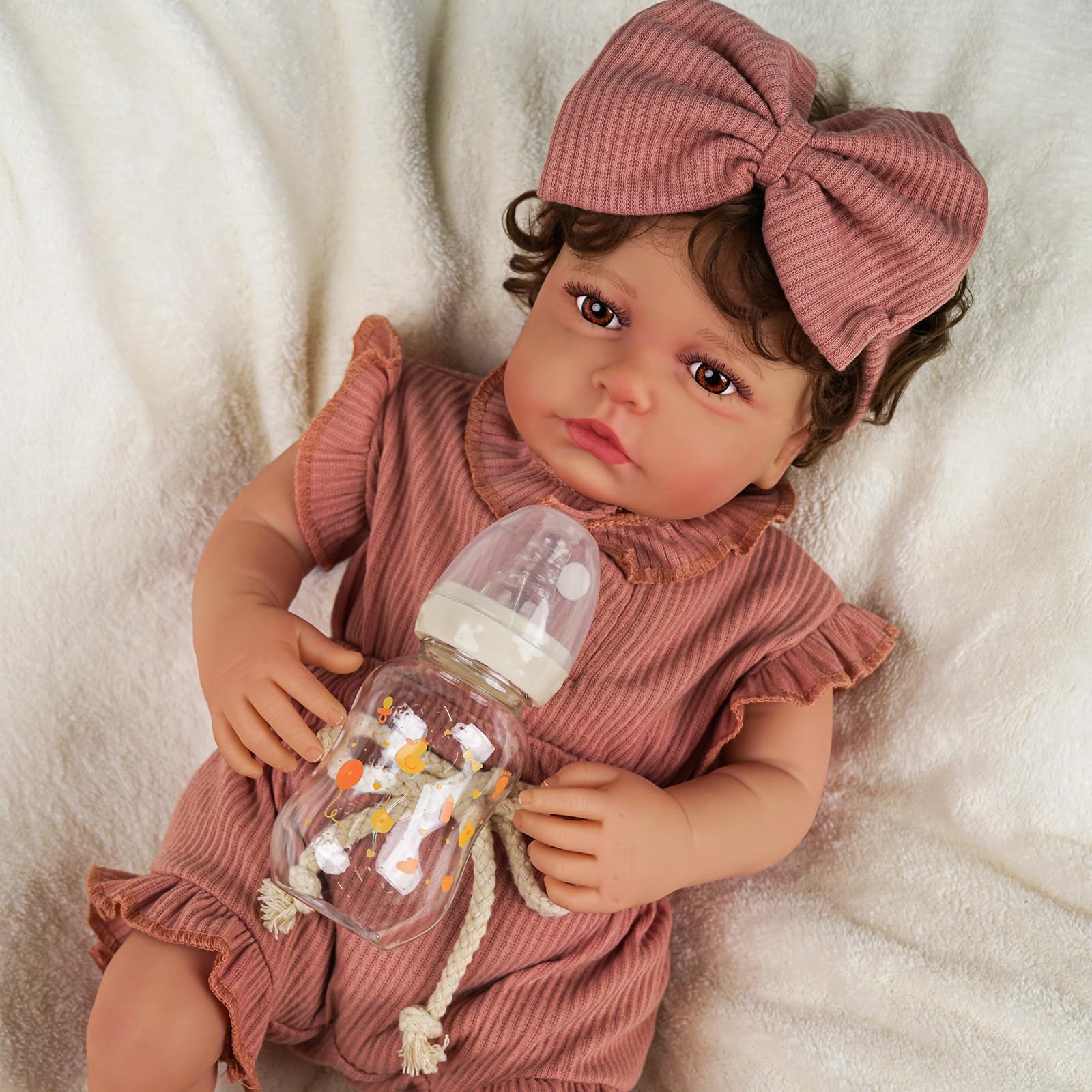 Foto 5 pulgar | Muñeca Reborn Babeside Realistic Girl De 50 Cm Con Kit De Alimentación - Venta Internacional.