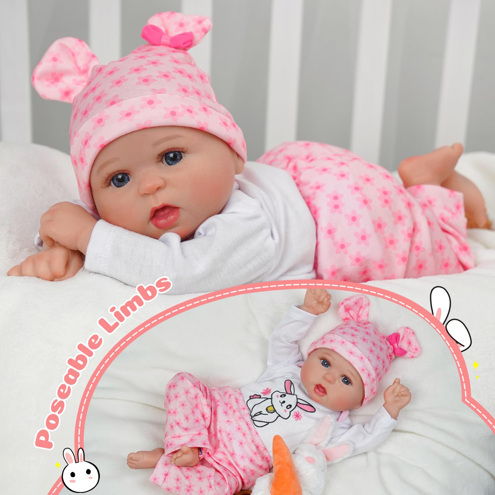 Foto 4 pulgar | Muñeca Reborn Babeside Bailyn De 20 Pulgadas Con Ropa Y Juguetes - Venta Internacional.