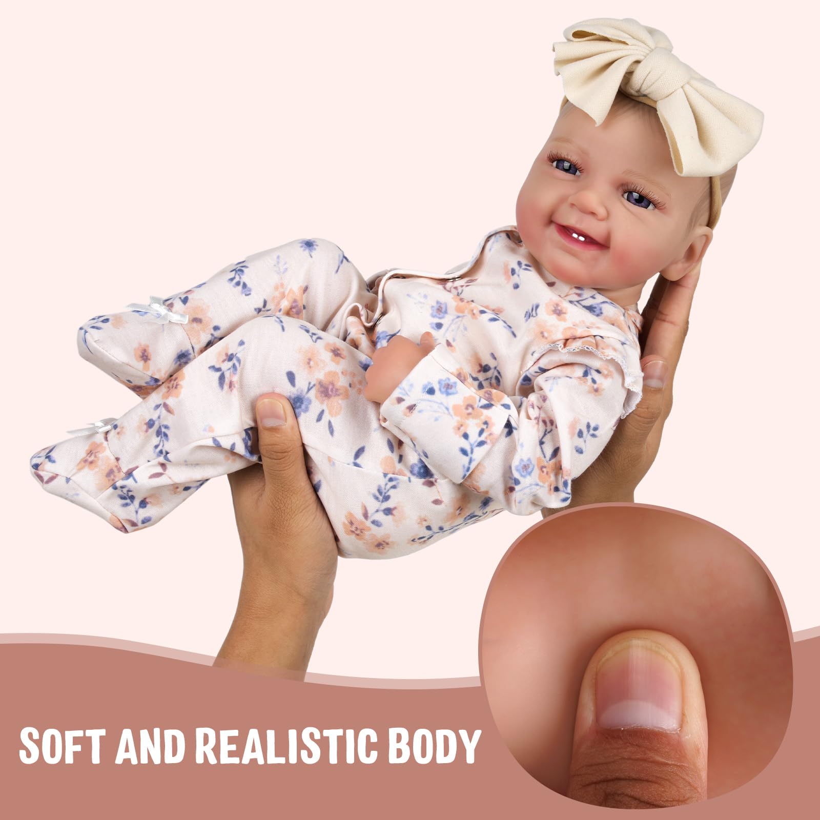 Foto 4 pulgar | Muñeca Reborn Babeside Relike Leen, 50 Cm, Con Caja De Regalo Para Más De 3 - Venta Internacional.