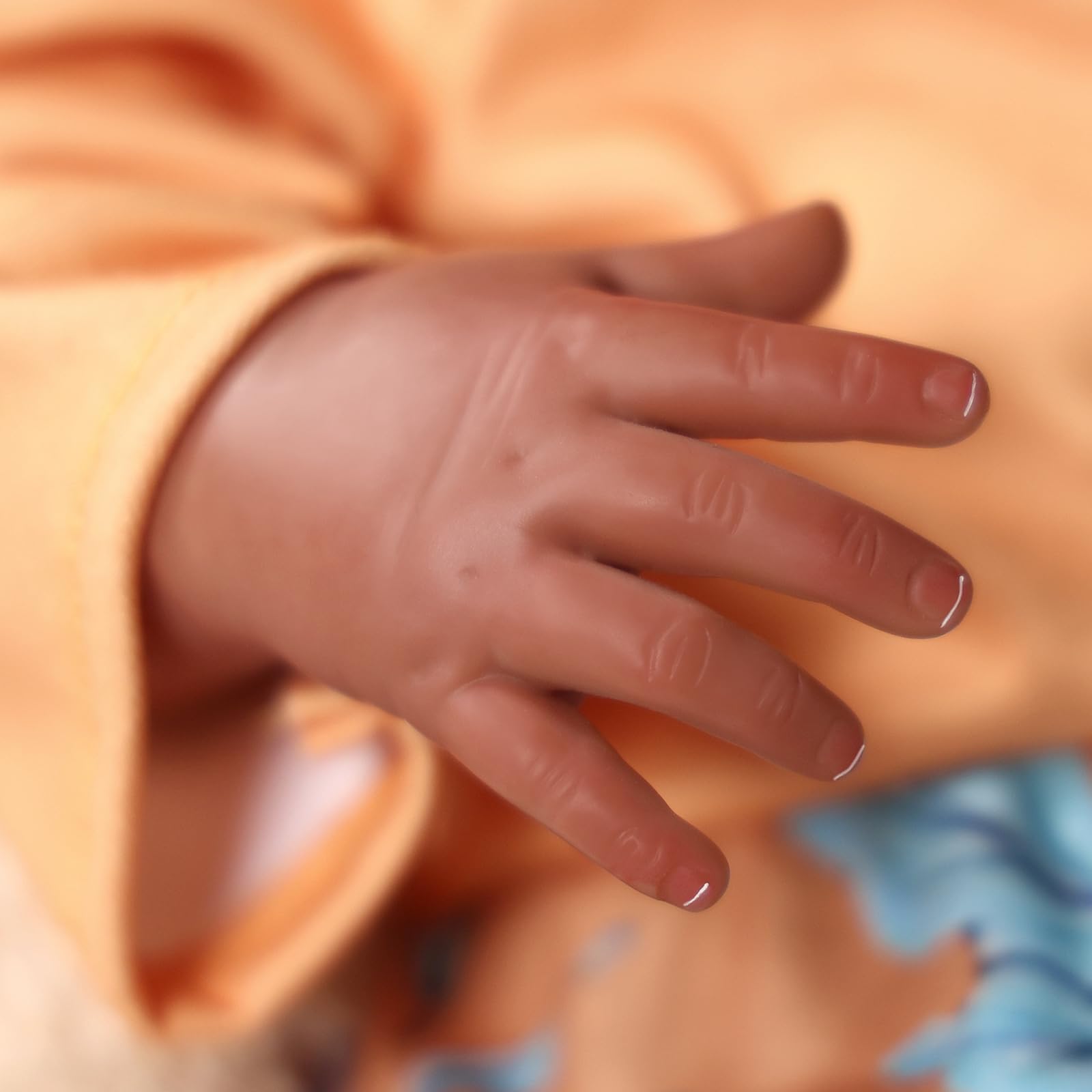 Foto 4 | Muñeca Reborn Babeside Para Niña Afroamericana De 50 Cm Con Vestido - Venta Internacional.