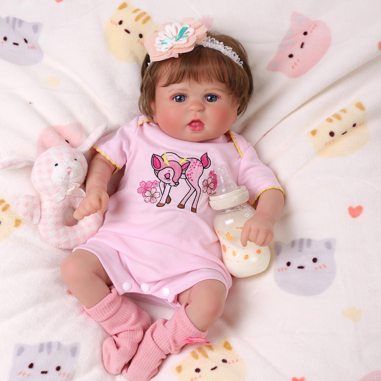 Muñeca Reborn Babeside Bailyn De 50 Cm Con Ropa Y Accesorios - Venta Internacional.