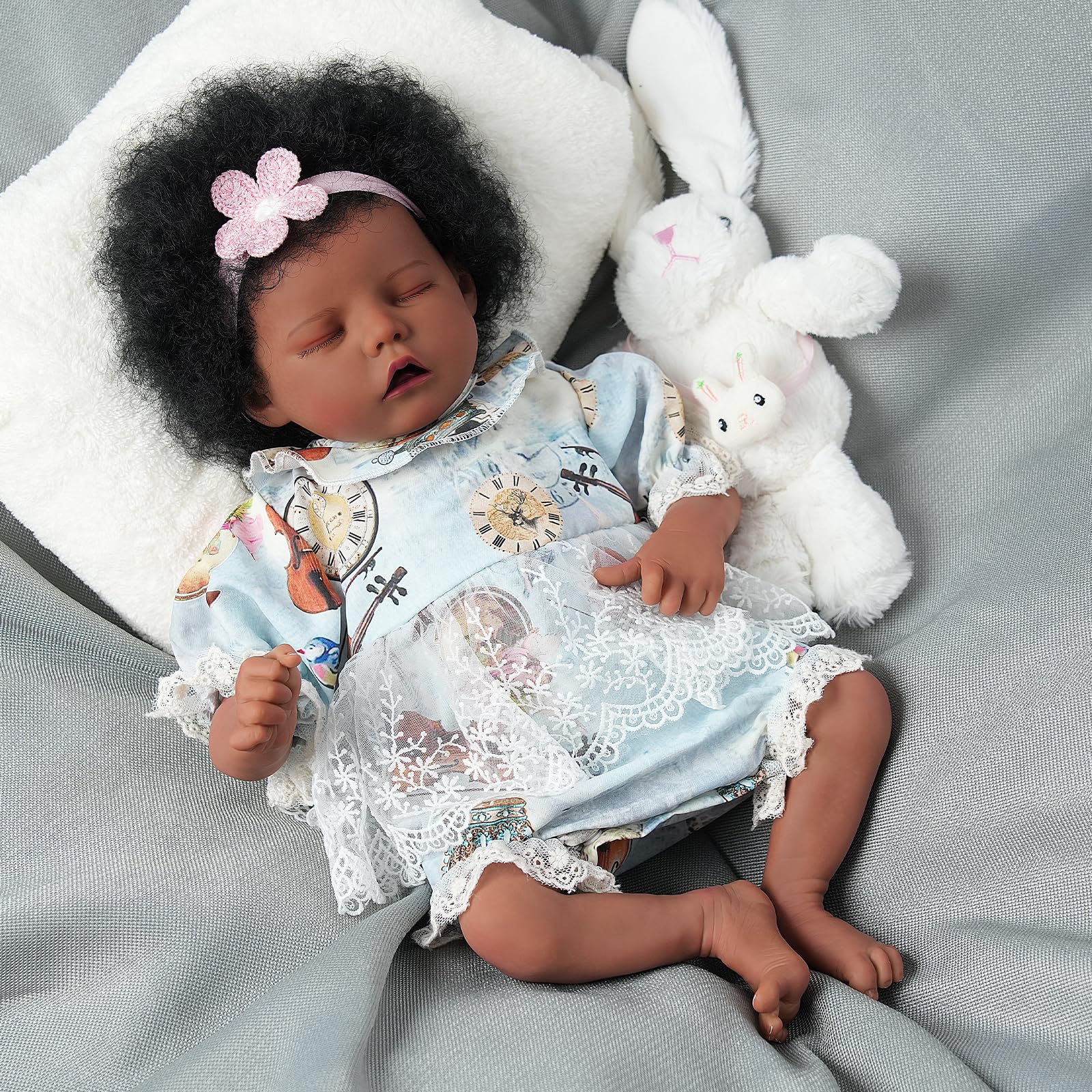 Foto 2 pulgar | Muñeca Reborn Babeside, Realista, Negra, 43 Cm, Con Accesorios - Venta Internacional.