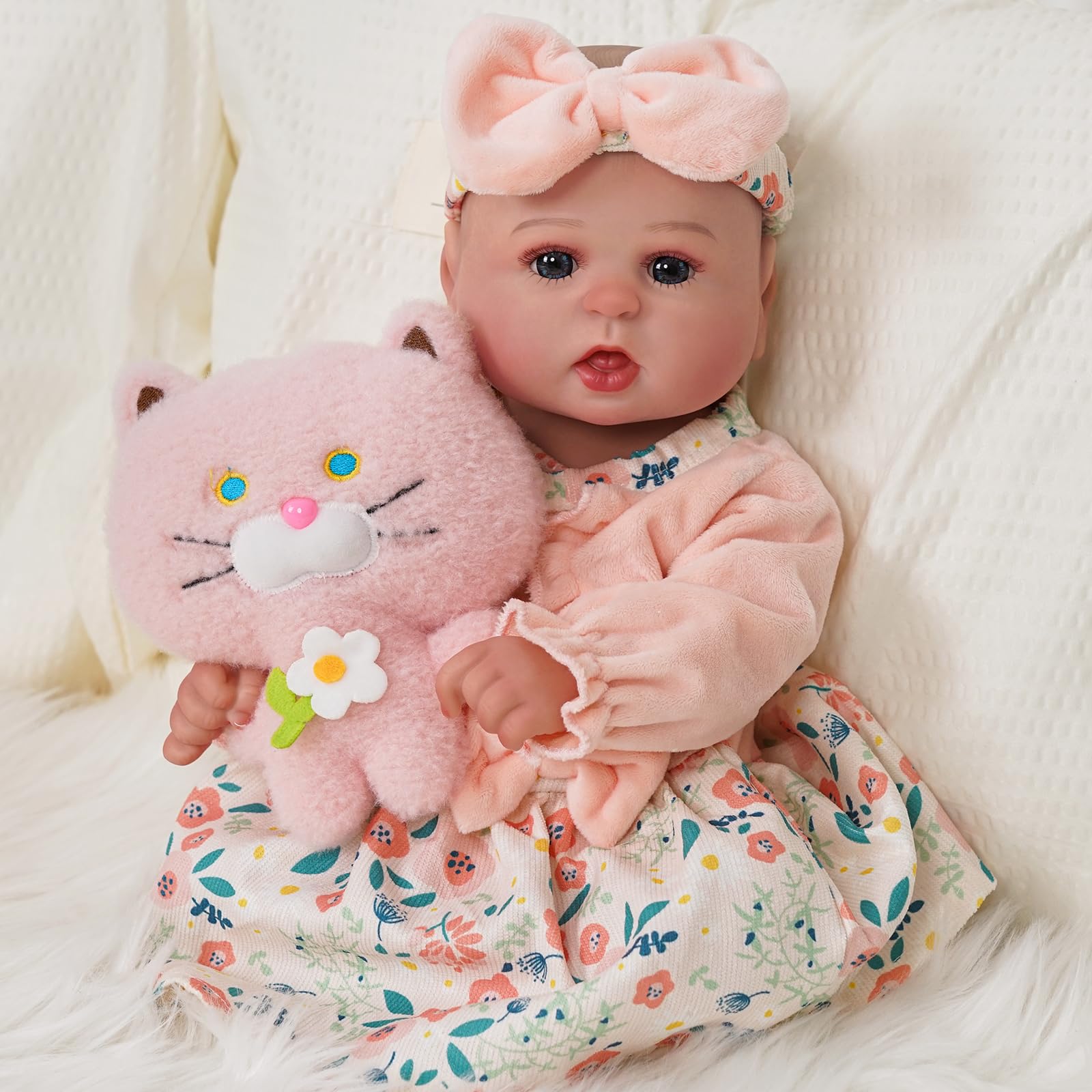 Foto 4 pulgar | Muñeca Reborn Babeside Bailyn Girl, 50 Cm, Cuerpo Completo De Vinilo - Venta Internacional.