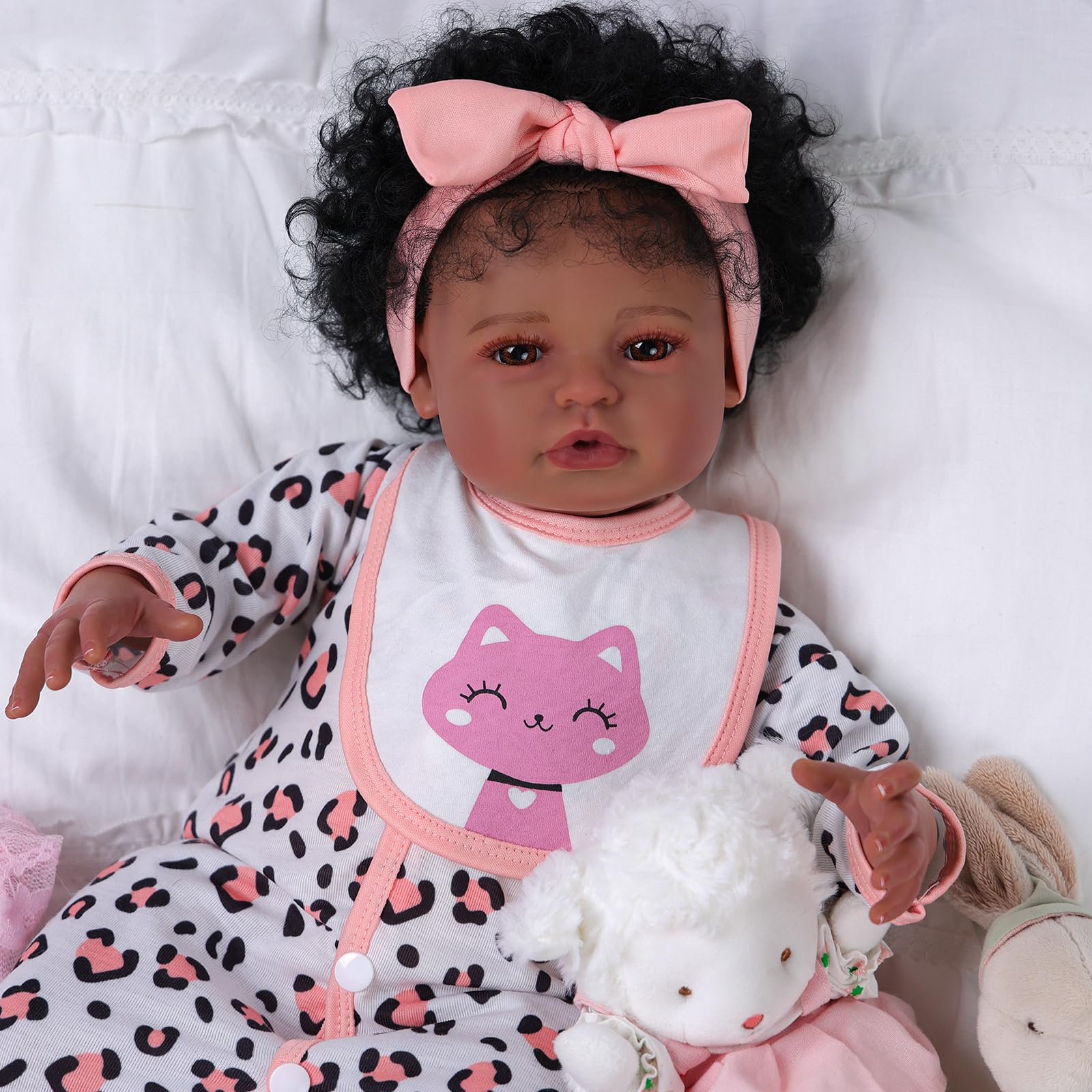 Foto 4 pulgar | Muñeca Babeside Natalie Relike Reborn Black Girl 50 Cm - Venta Internacional.