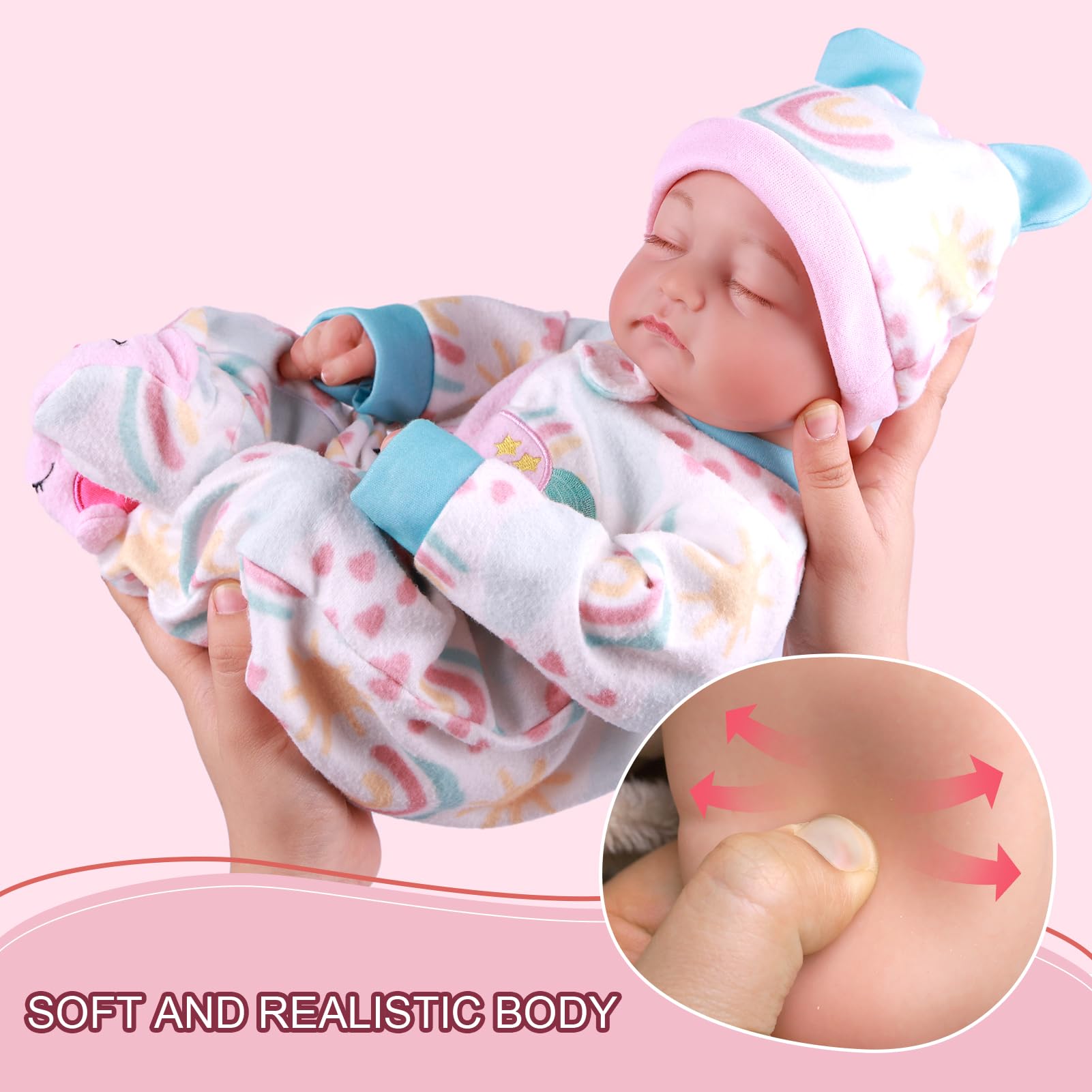 Foto 4 pulgar | Muñeca Reborn Babeside Relike Girl De 50 Cm Con Accesorios - Venta Internacional.