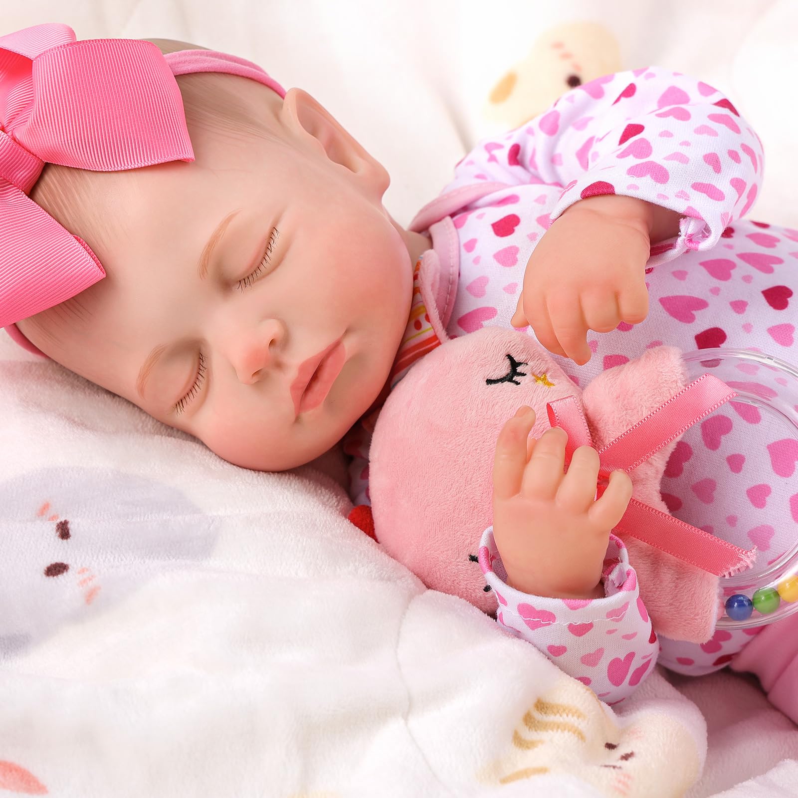 Foto 4 | Muñeca Reborn Babeside Sleeping Realistic De 50 Cm Con Caja De Regalo - Venta Internacional.