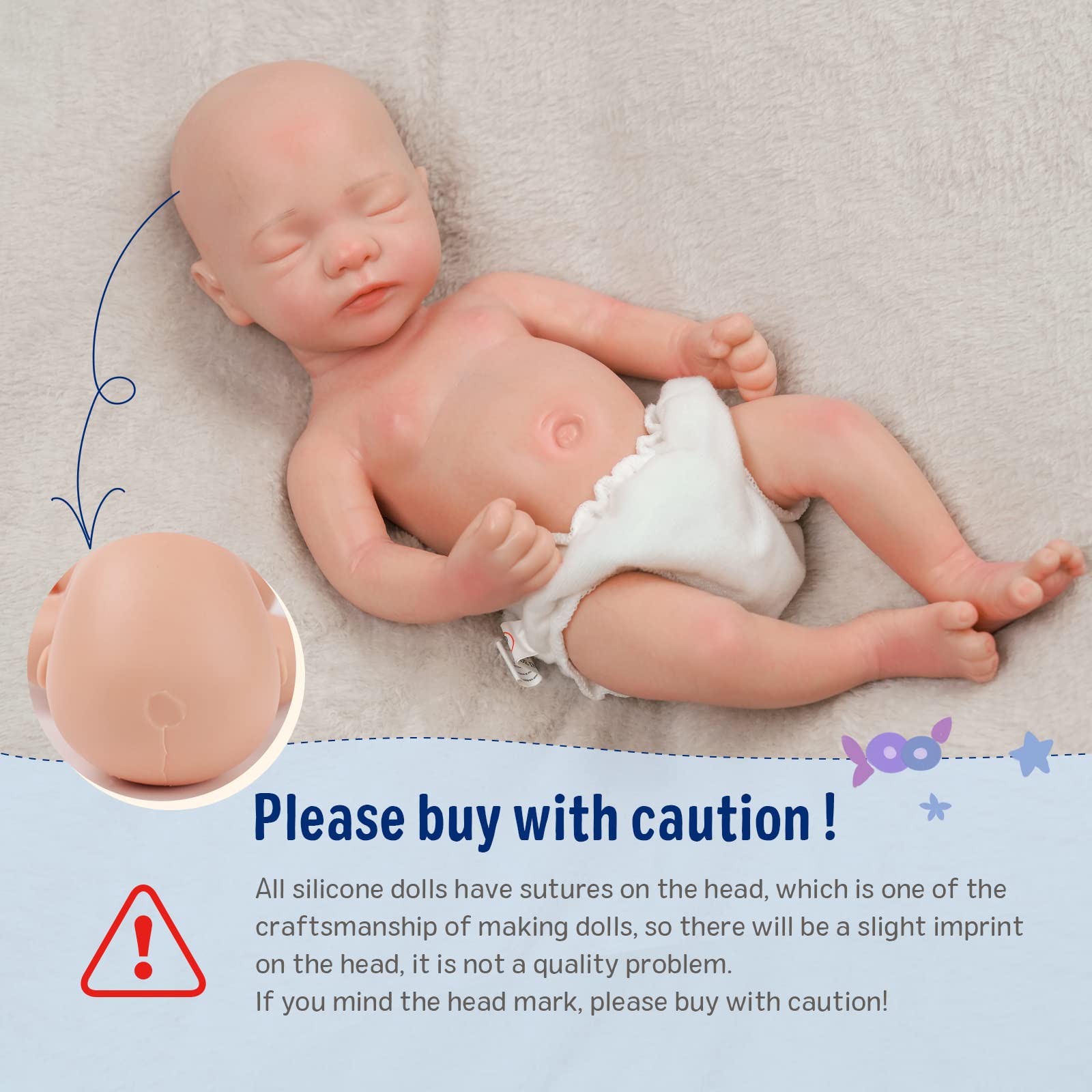 Foto 5 pulgar | Muñeca Reborn Babeside Aurora De 30 Cm Con Caja De Regalo Para Niño - Venta Internacional.
