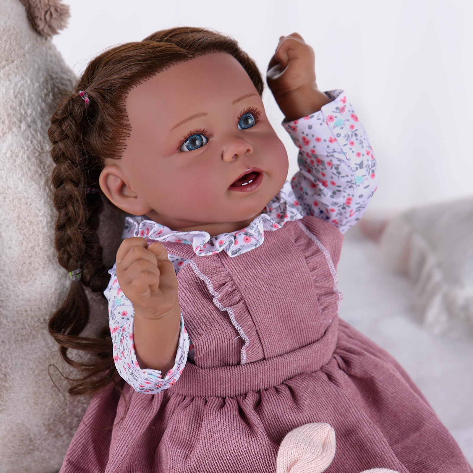 Foto 6 | Muñeca Reborn Babeside, Realista, Negra, 50 Cm, Con Accesorios - Venta Internacional.