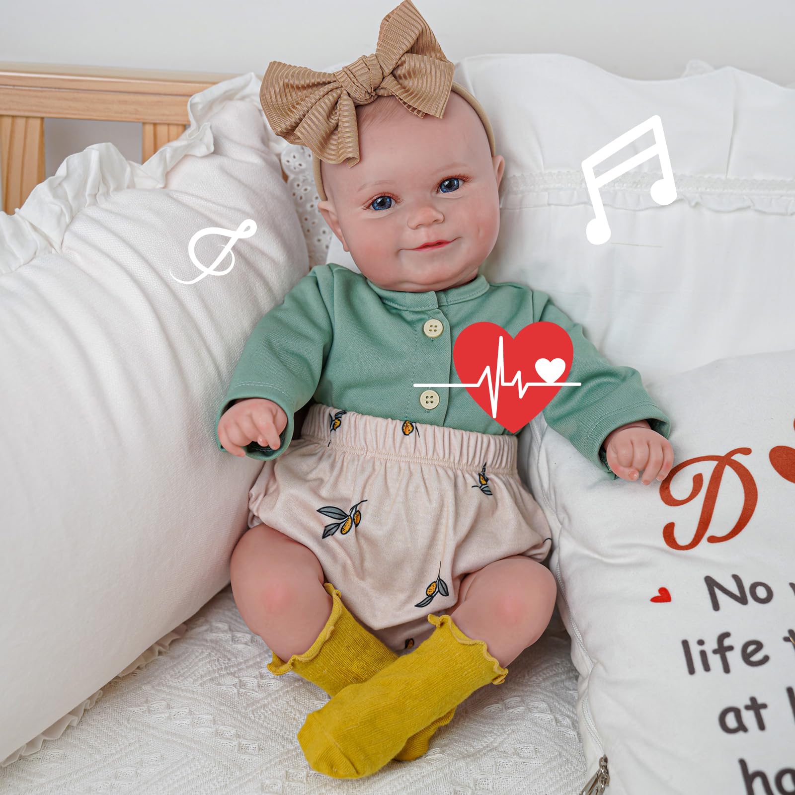 Foto 1 | Muñeca Interactiva Reborn Babeside 3 En 1 Con Latido - Venta Internacional.