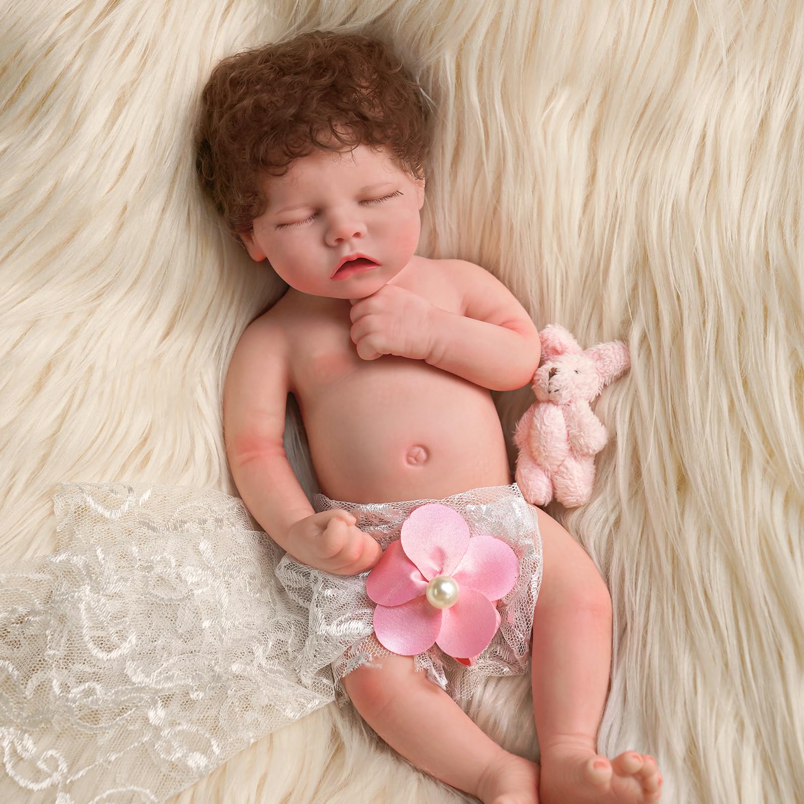 Foto 7 pulgar | Muñeca Reborn Babeside Relike Girl De 30 Cm Con Silicona Platino - Venta Internacional.