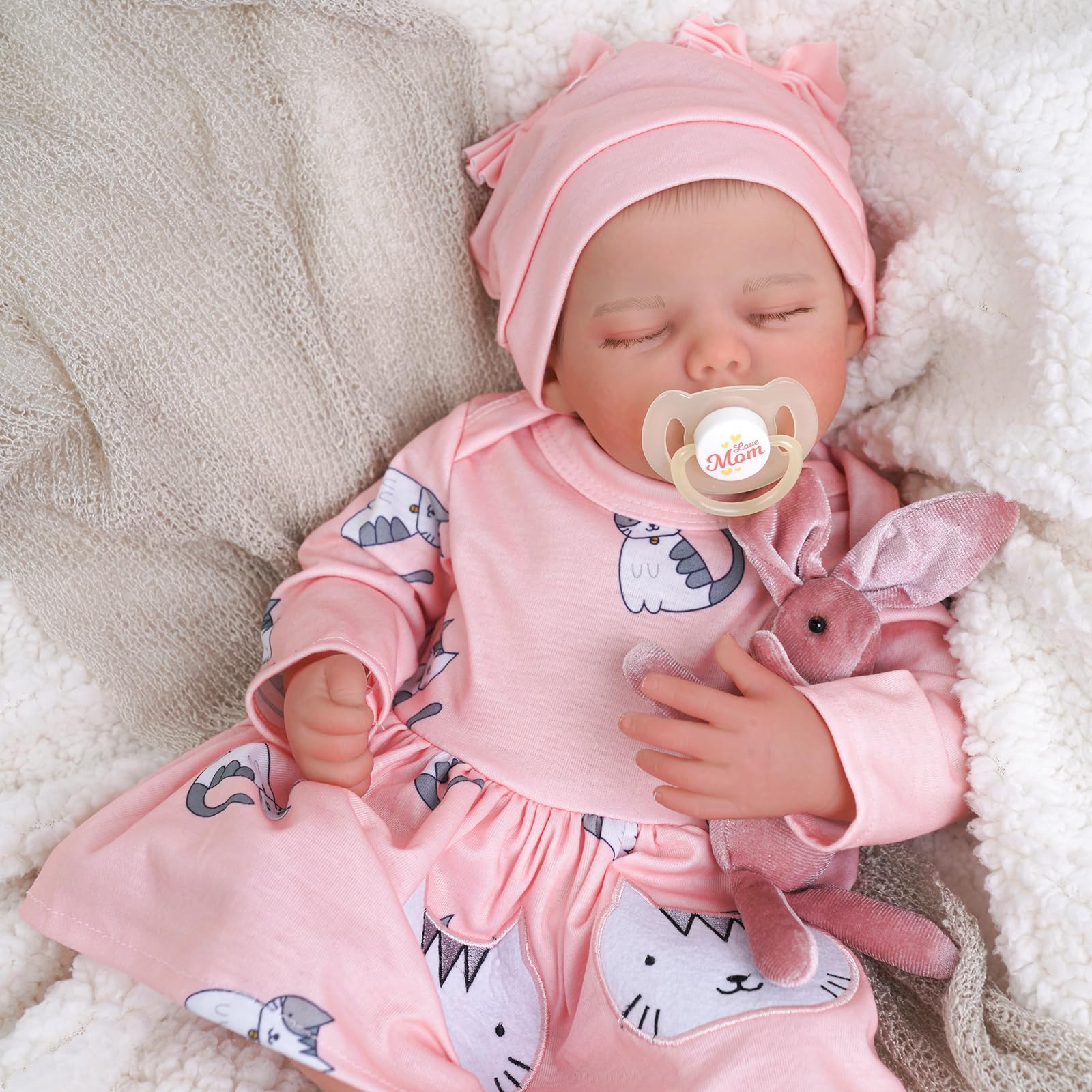 Foto 2 pulgar | Muñeca Reborn Babeside Sleeping Girl De 43 Cm Con Accesorios - Venta Internacional.