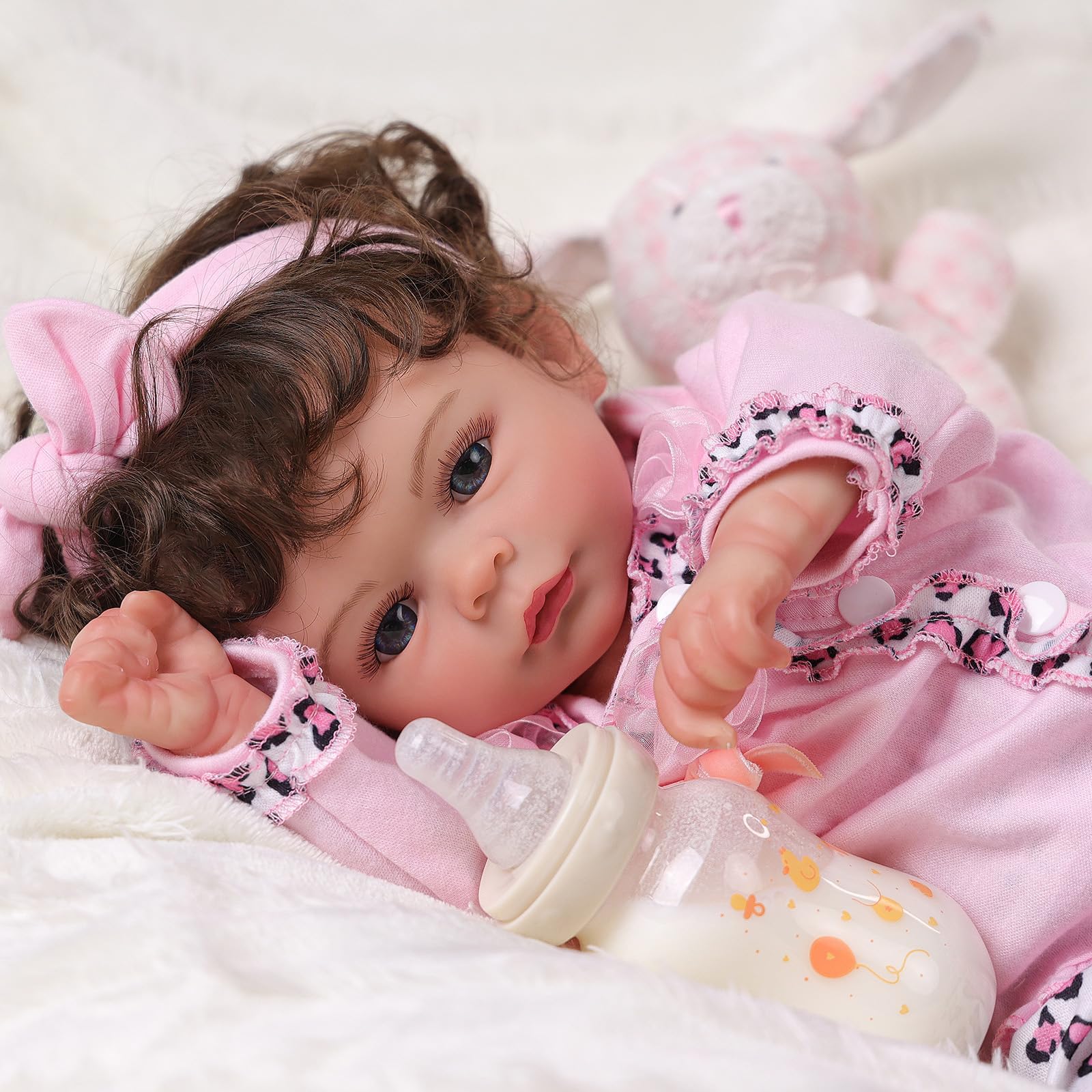 Foto 7 pulgar | Muñeca Reborn Babeside Jenna De 43 Cm Con Accesorios Completos - Venta Internacional.