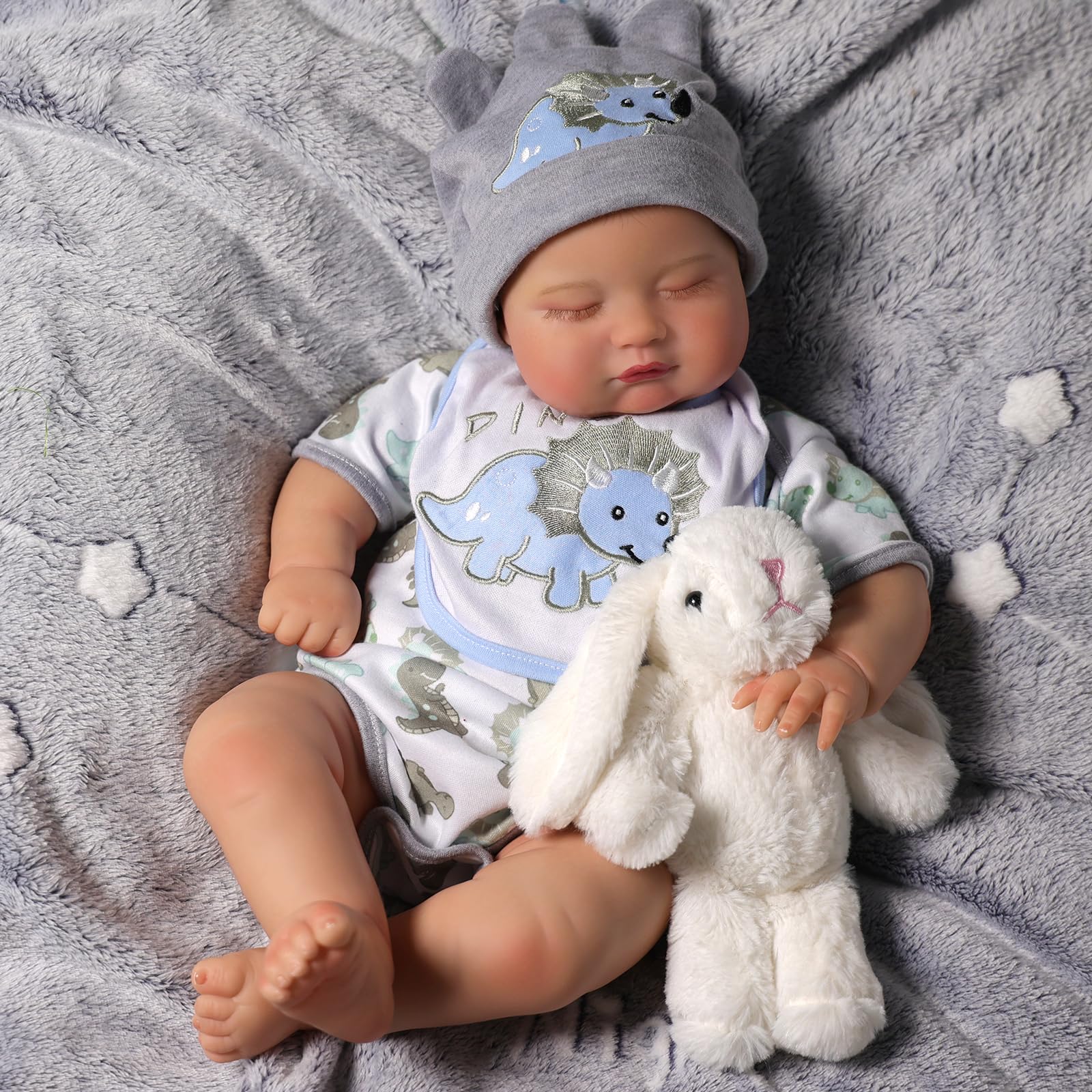 Reborn Baby Doll Babeside Relike, 50 Cm, Vinilo De Cuerpo Completo - Venta Internacional.