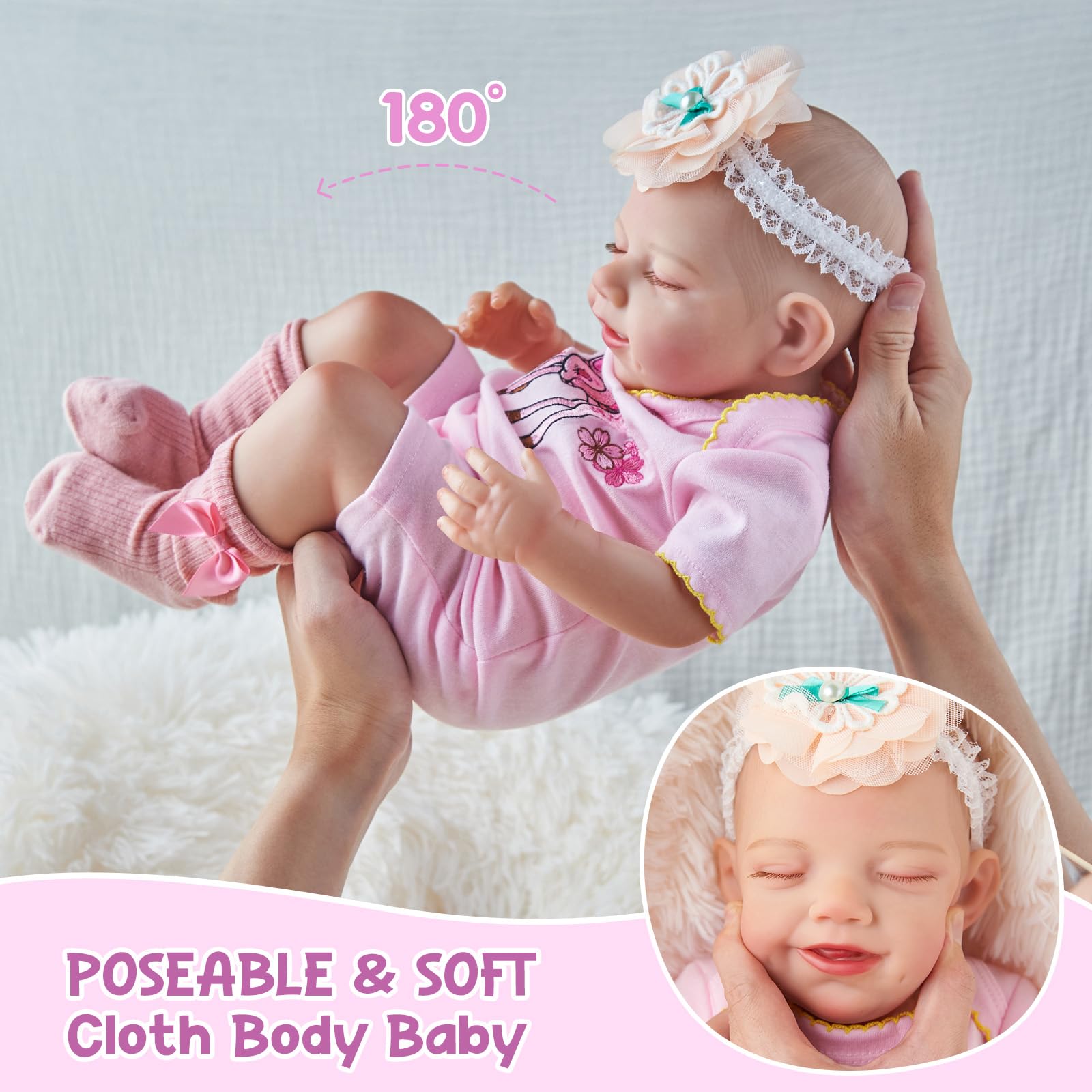 Foto 4 pulgar | Muñeca Reborn Babeside Relike Girl De 50 Cm Con Accesorios Para Más De 3 - Venta Internacional.