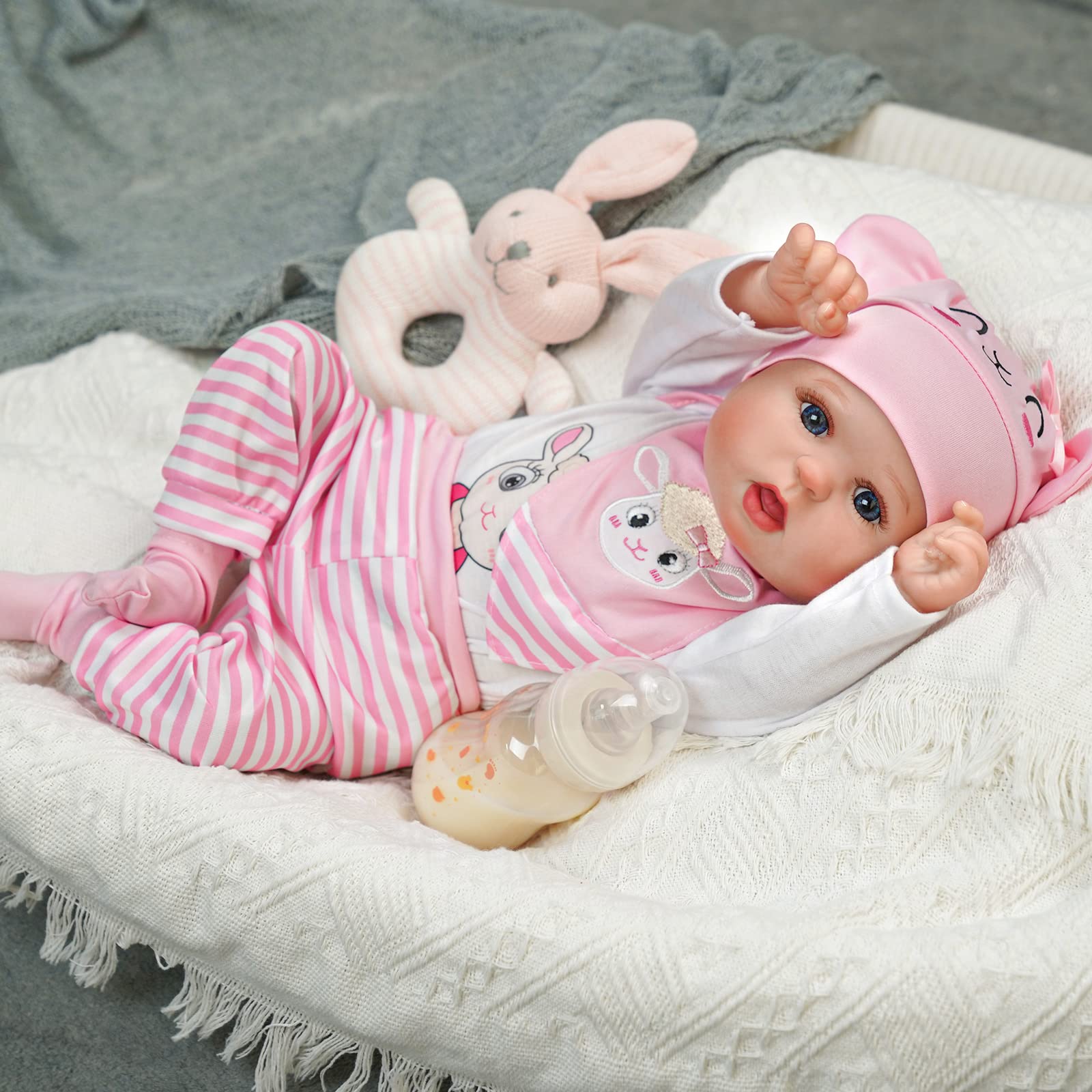 Foto 5 pulgar | Muñeca Reborn Babeside Bailyn De 50 Cm Con Accesorios Completos - Venta Internacional.