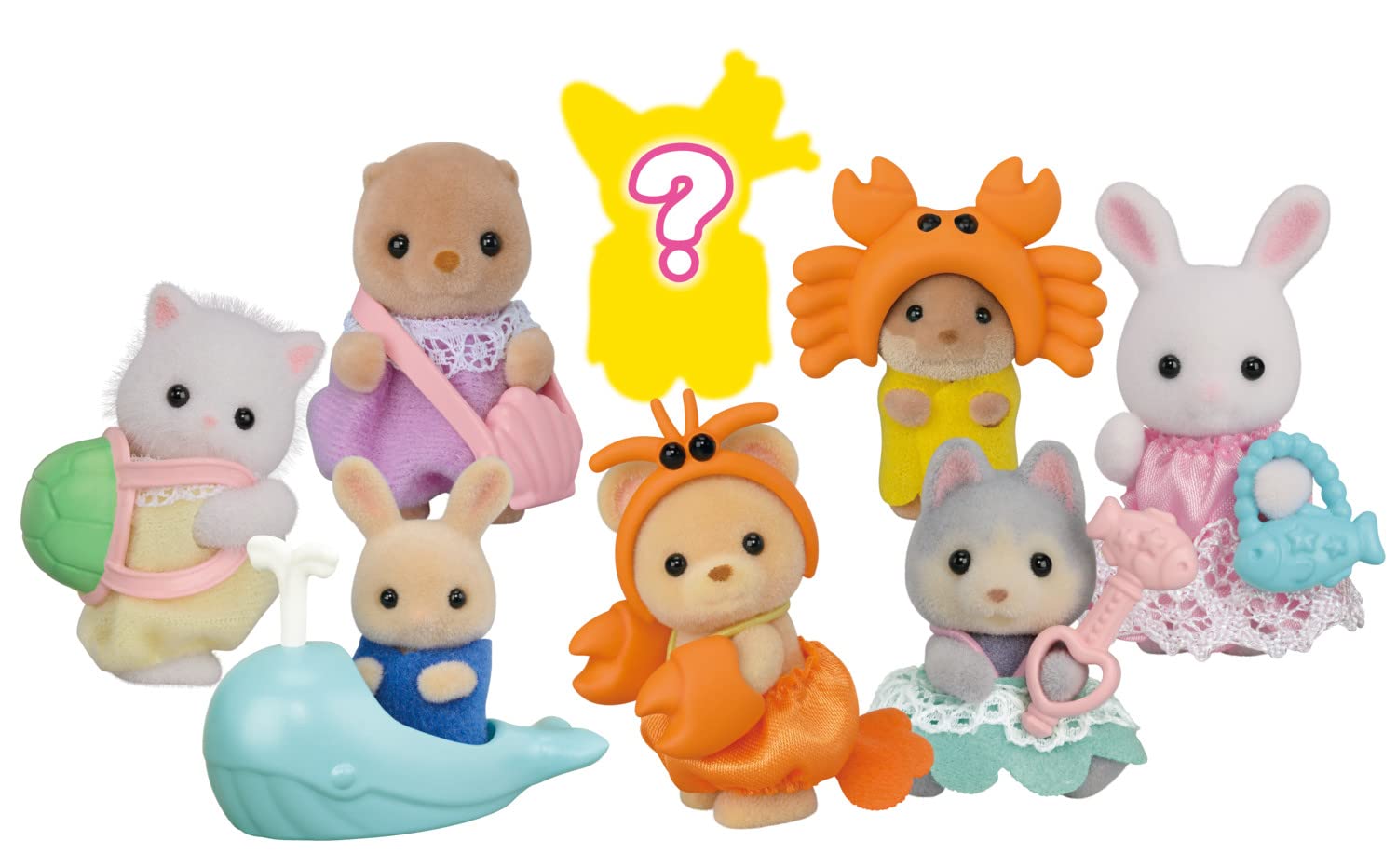 Muñeco Sorpresa Calico Critters Baby Sea Friends con Accesorios 1 Pieza al Azar - Venta Internacional