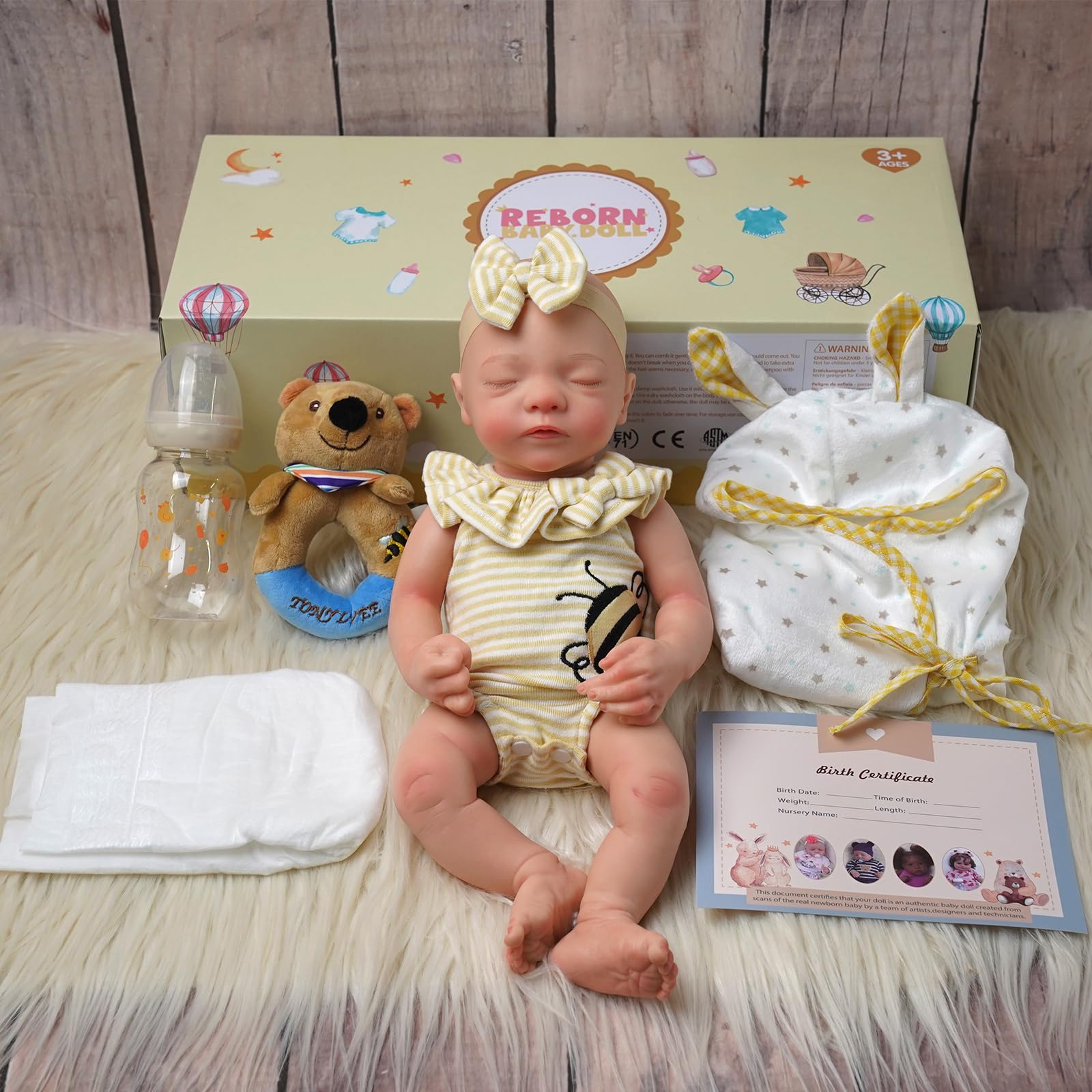 Foto 7 pulgar | Muñeca Reborn Babeside de Silicona Realista 40 cm - Venta Internacional