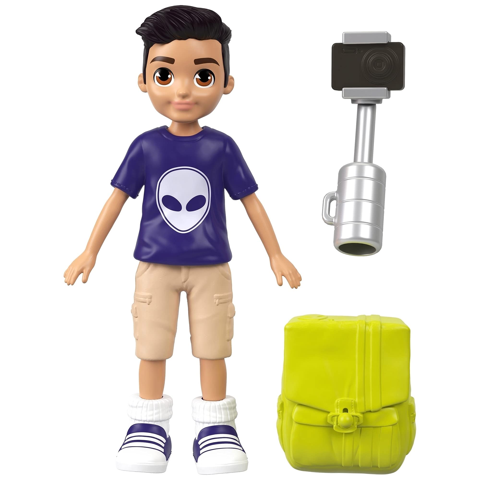 Foto 3 pulgar | Muñeca Polly Pocket Active Pose Nicholas Wells De 8 Cm Con Accesorios - Venta Internacional.