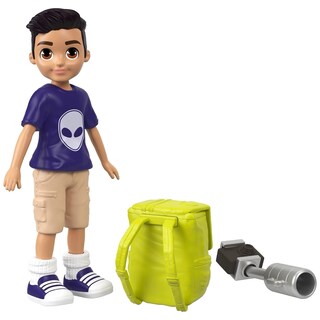 Foto 3 | Muñeca Polly Pocket Active Pose Nicholas Wells De 8 Cm Con Accesorios - Venta Internacional.