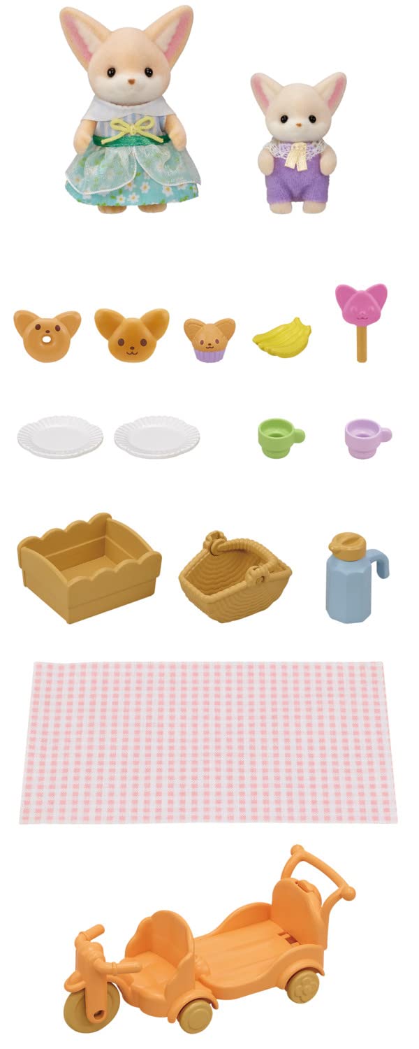 Foto 3 | Set De Pícnic Playset Calico Critters Sunny Con Fennec Fox Sister - Venta Internacional.