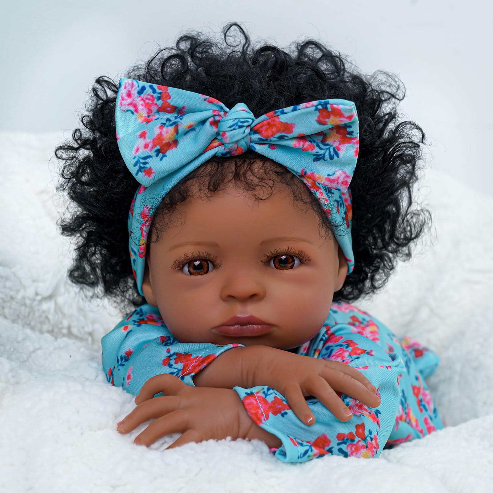 Muñeca Reborn Babeside Lanny Black Girl, Cuerpo Blando De 18 - Venta Internacional.