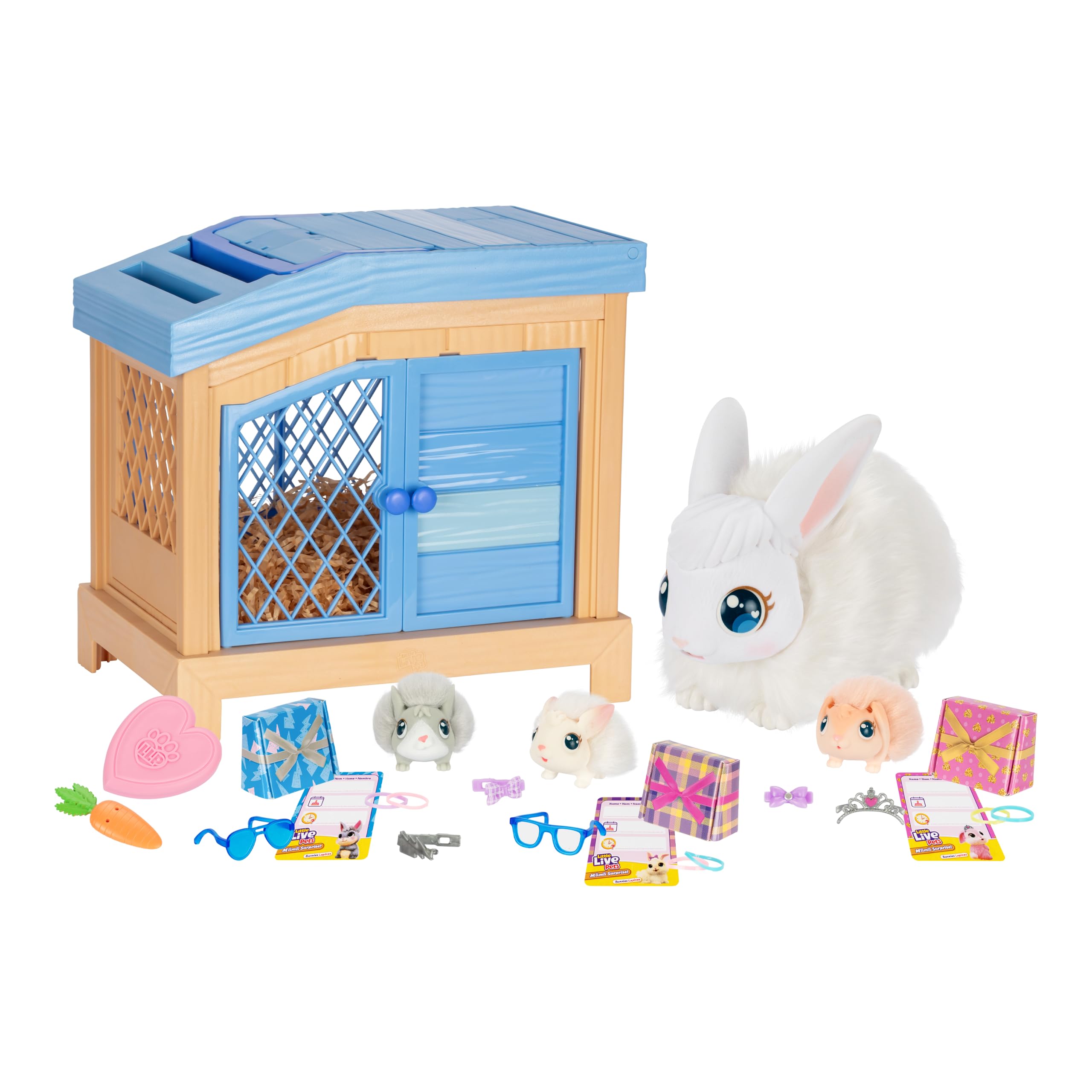 Toy Little Live Pets Mama Surprise Bunny Con 3 Bebés A Partir De 4 Años - Venta Internacional.