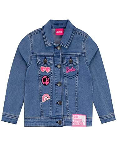 Foto 3 pulgar | Chaqueta Vaquera Bordada Barbie Para Niñas, Ropa De Abrigo P - Venta Internacional.
