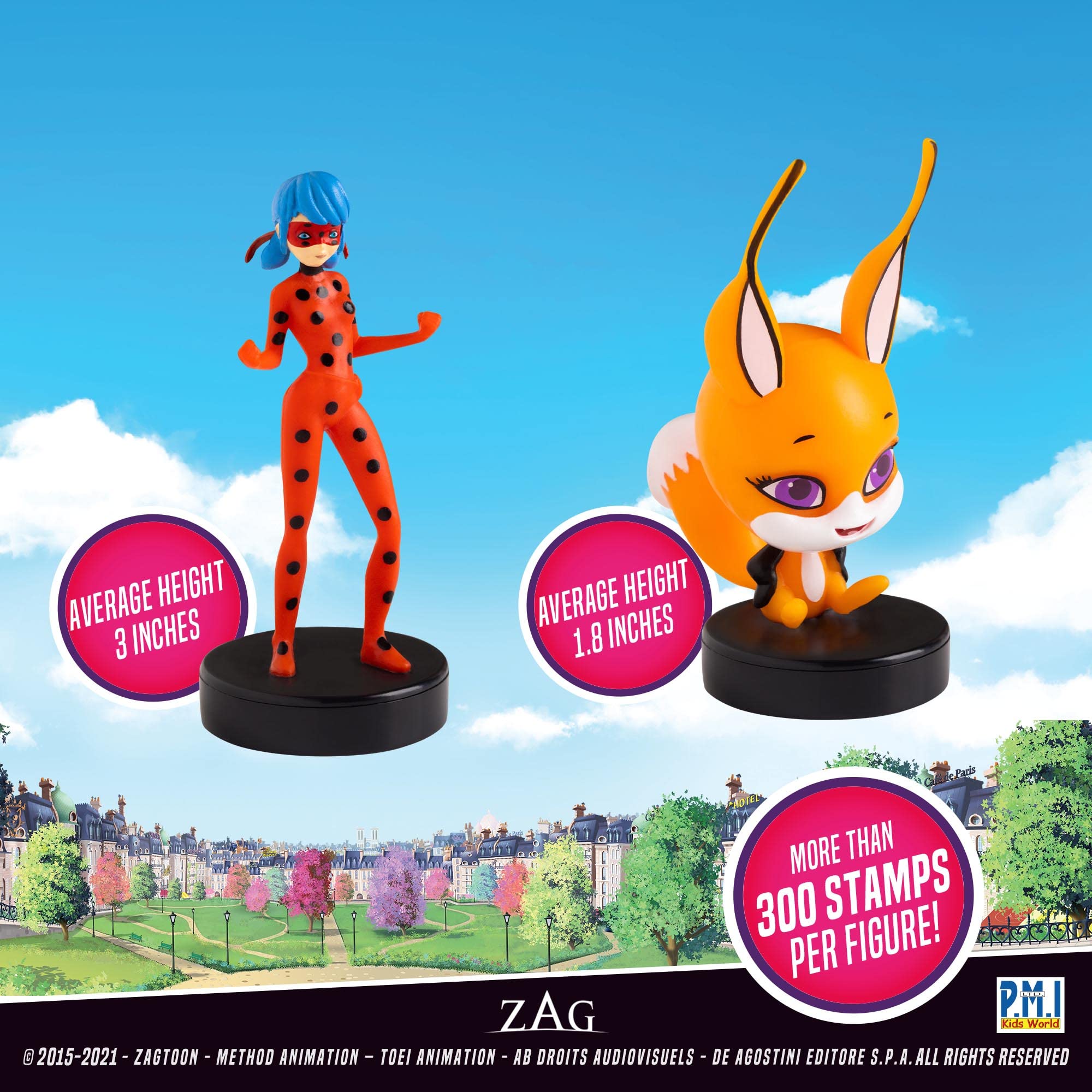 Foto 5 pulgar | Set De 12 Sellos P.m.i. Miraculous Ladybug Para Niños - Venta Internacional.