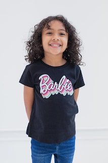 Foto 6 | Pack De 3 Camisetas Barbie Para Niñas Pequeñas, Rosa/negro, - Venta Internacional.