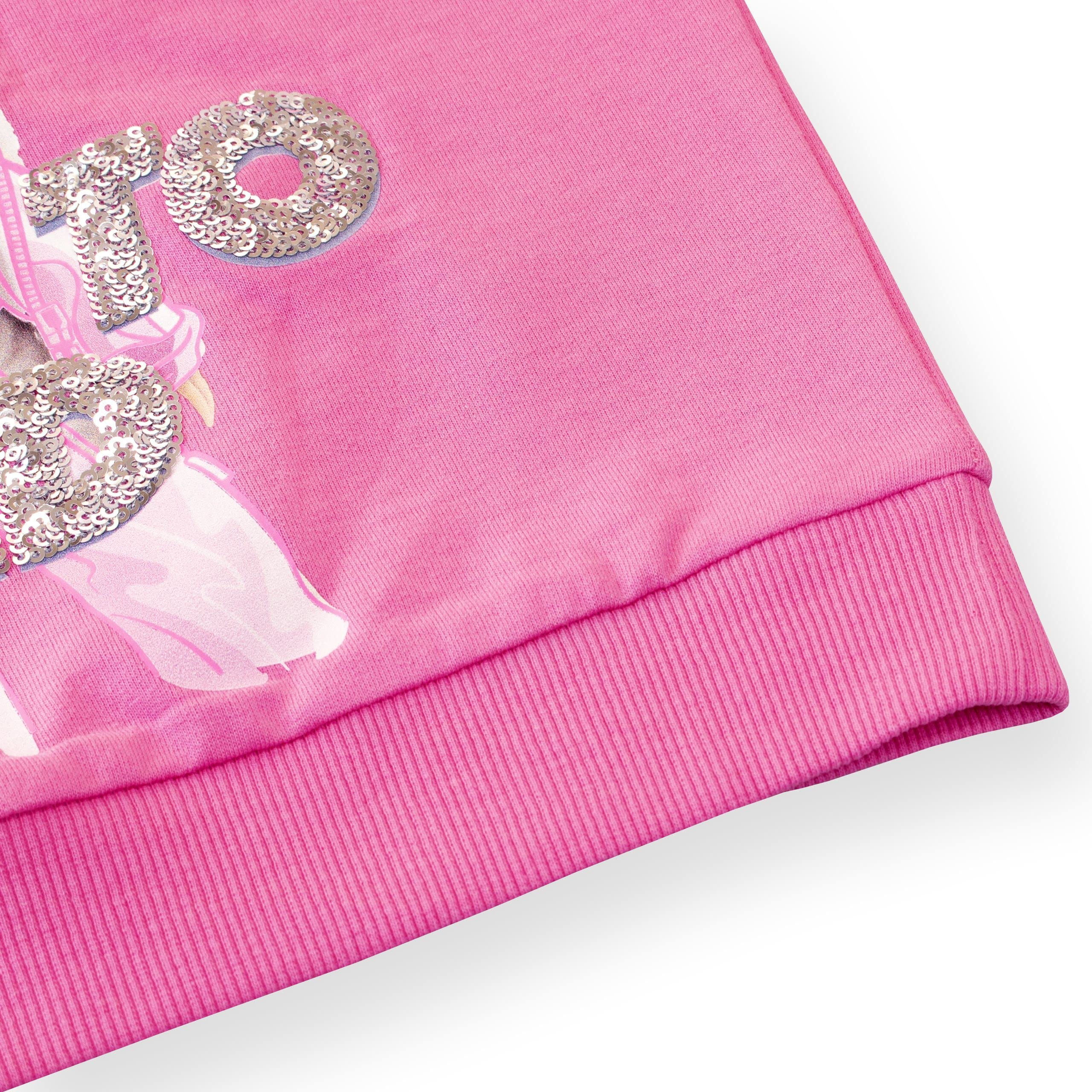 Foto 5 pulgar | Sudadera De Manga Larga Para Niña Barbie Con Lentejuelas - Venta Internacional.