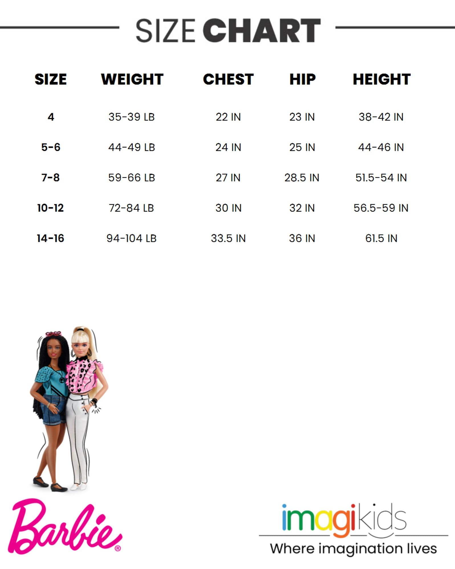 Foto 6 | Barbie Little Girls Camisón Pijama Rosa 7-8 - Venta Internacional.