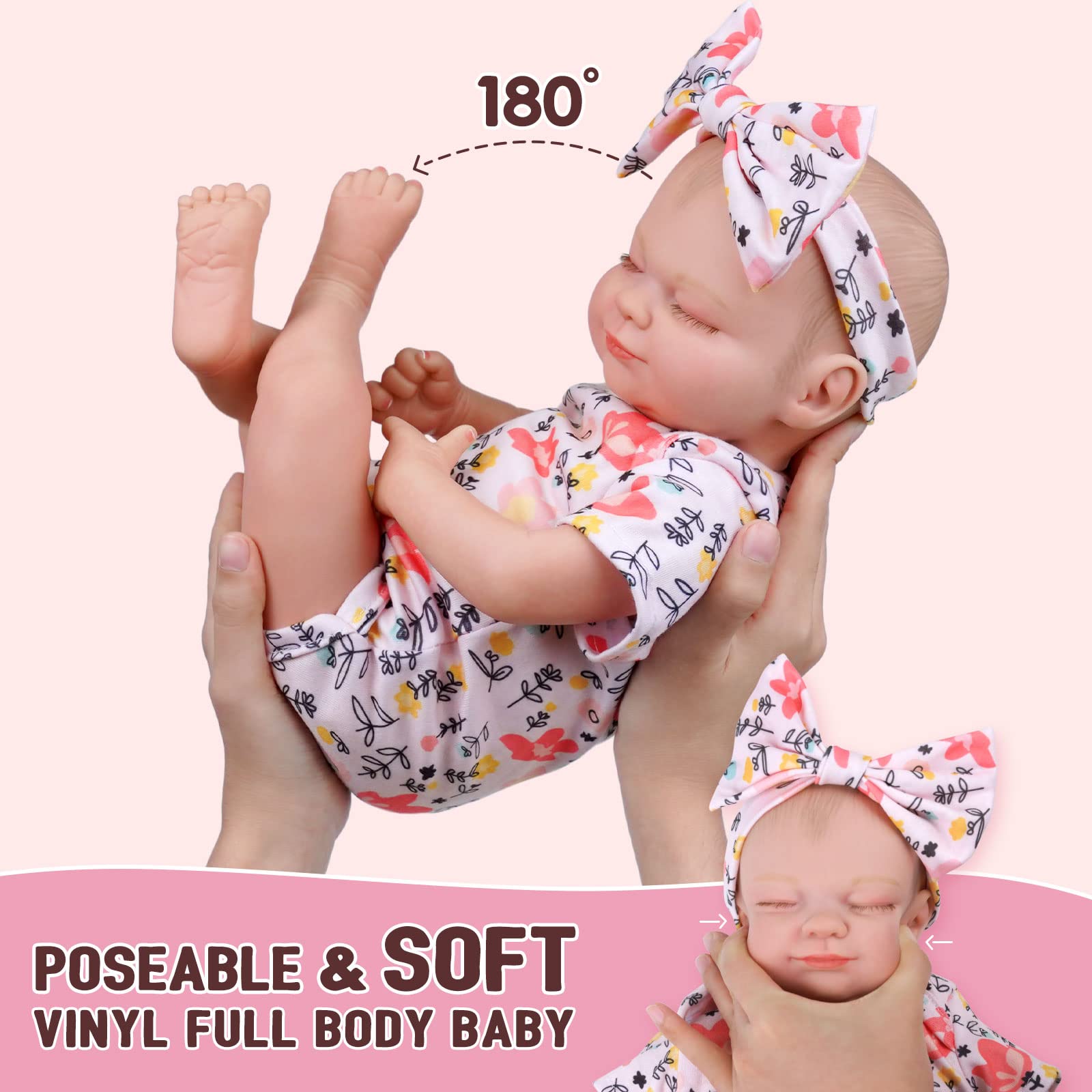 Foto 4 pulgar | Muñeca Reborn Babeside Lifelike De 43 Cm Con Accesorios - Venta Internacional.