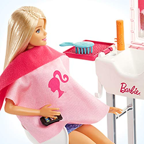 Foto 5 pulgar | Barbie Salon Doll, Rubia - Venta Internacional.