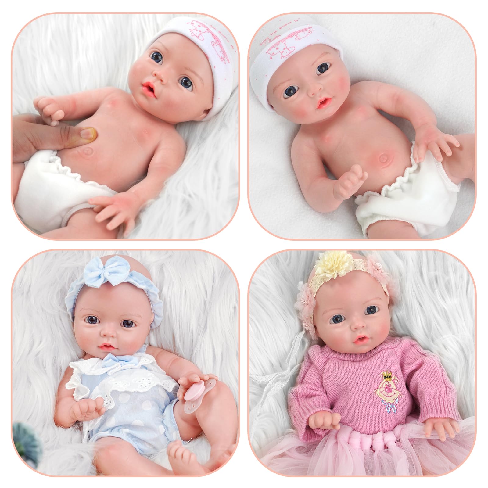 Foto 3 pulgar | Muñeca Reborn Babeside De Silicona Realista Para Niña De Cuerpo Entero - Venta Internacional.