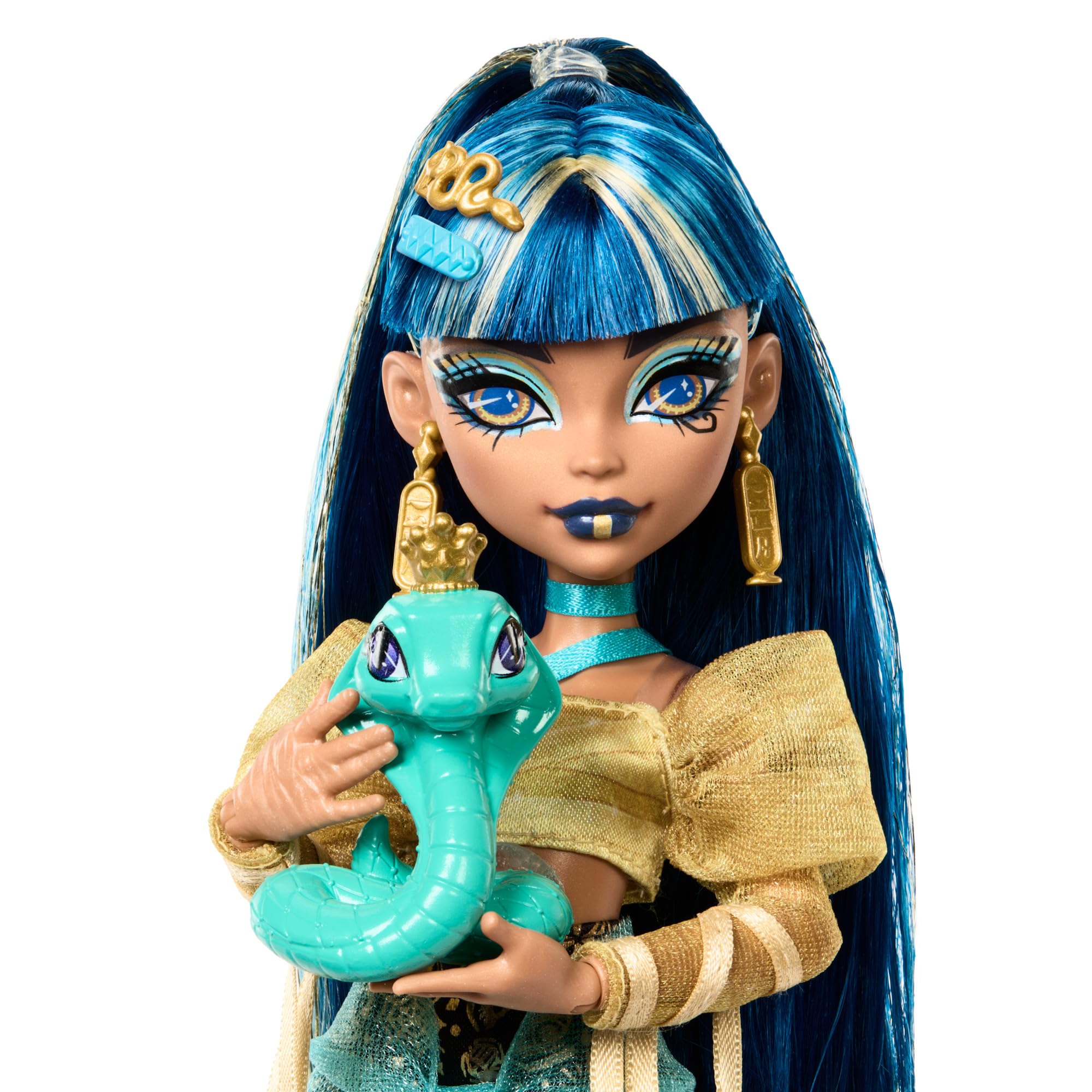 Foto 4 pulgar | Muñeca Monster High Cleo De Nile Con Mascota Cobra Hissette Y Acc - Venta Internacional.