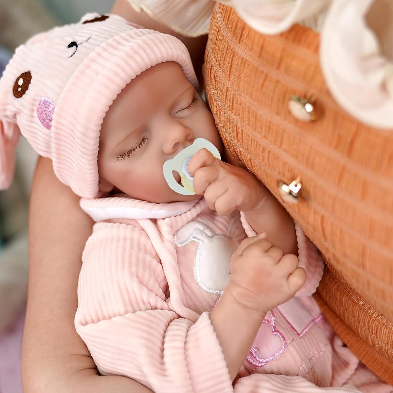 Foto 3 pulgar | Muñeca Reborn Jizhi Lifelike De 43 Cm Con Juguete Para Conejos Y Kit De Alimentación - Venta Internacional.