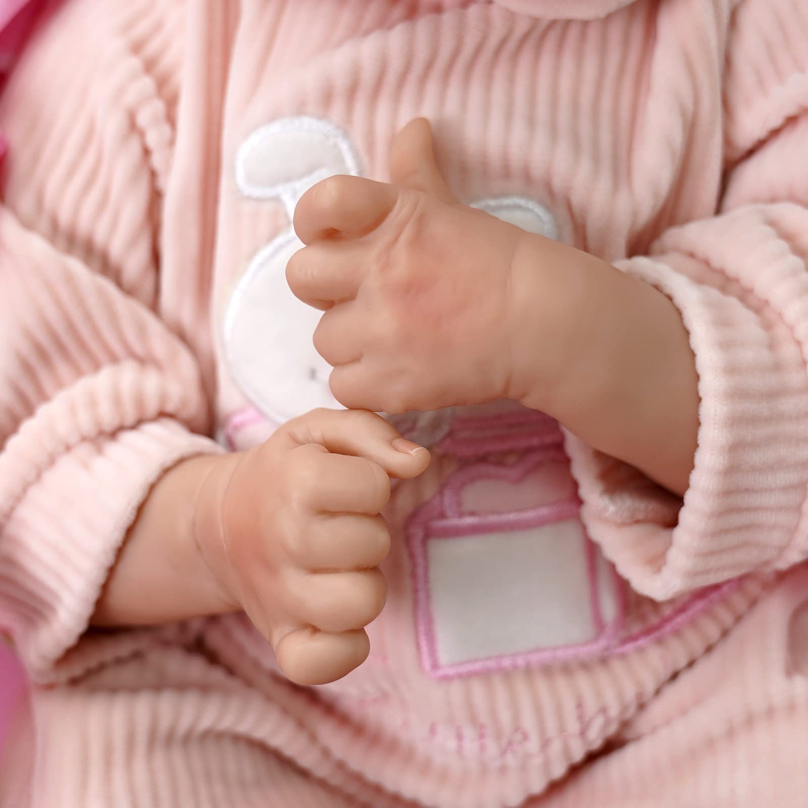Foto 5 pulgar | Muñeca Reborn Jizhi Lifelike De 43 Cm Con Juguete Para Conejos Y Kit De Alimentación - Venta Internacional.
