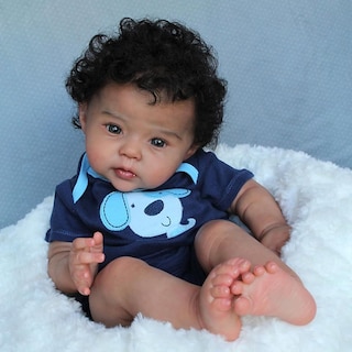 Foto 2 | Muñeca Reborn Charex Afroamericana De 50 Cm Con Accesorios Para Más De 3 - Venta Internacional.