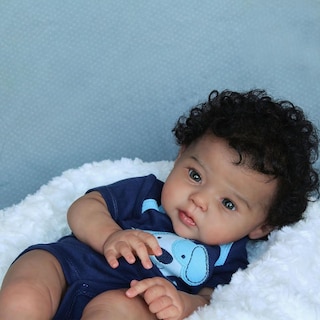 Foto 3 | Muñeca Reborn Charex Afroamericana De 50 Cm Con Accesorios Para Más De 3 - Venta Internacional.