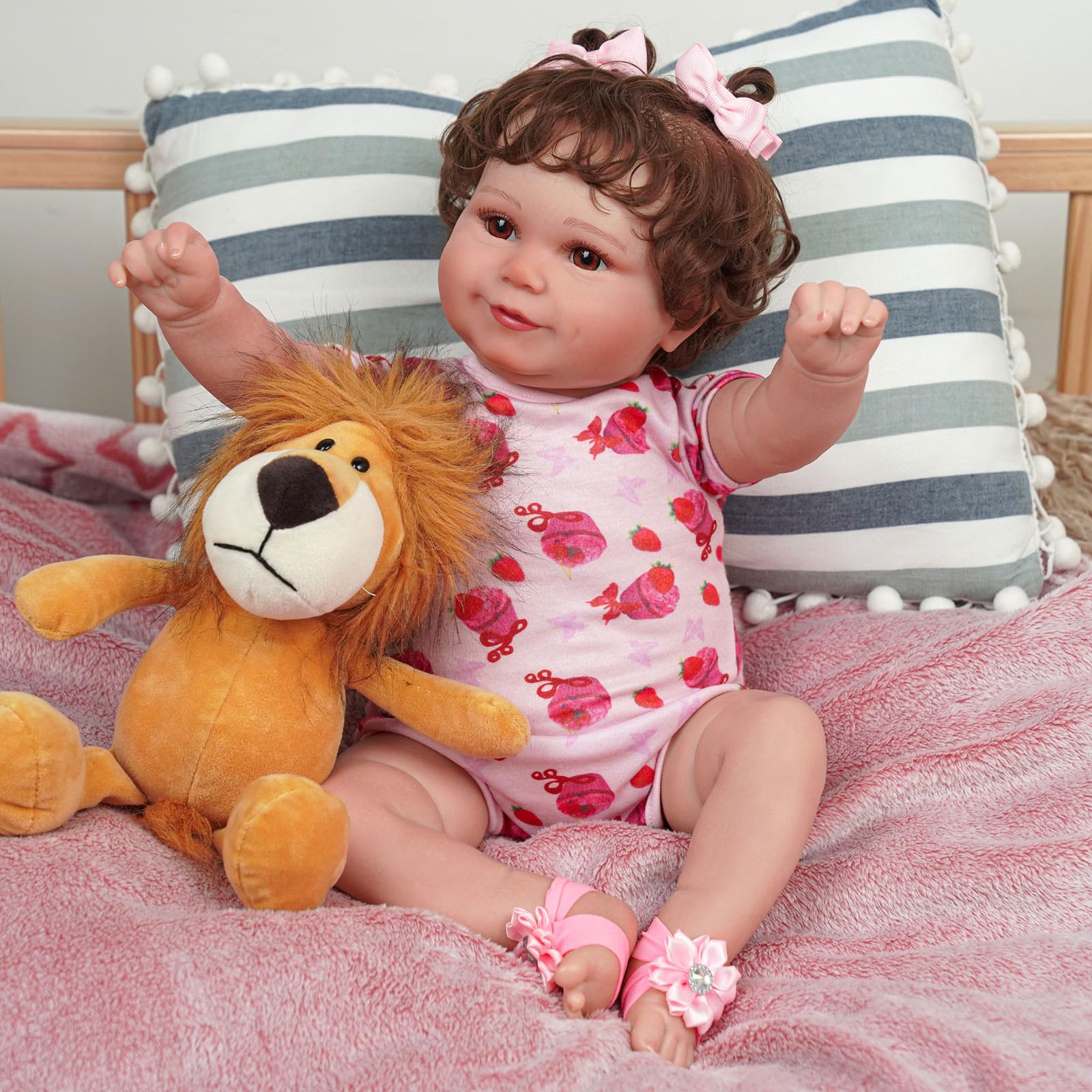 Foto 5 | Muñeca Reborn Babeside Maddy Con Latido De 50 Cm Para Niños Mayores De 3 Años - Venta Internacional.