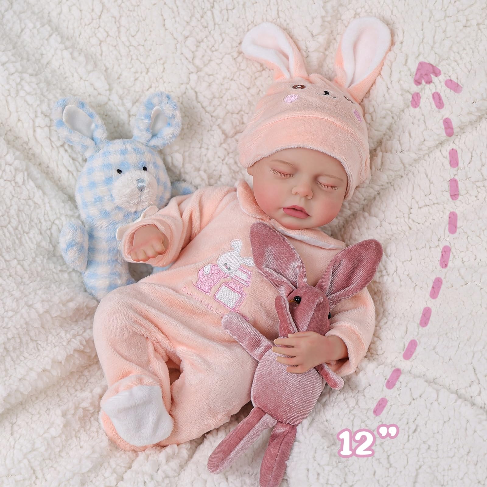 Foto 6 pulgar | Muñeca Reborn Babeside Relike De 30 Cm Con Accesorios Para Más De 3 Años - Venta Internacional.