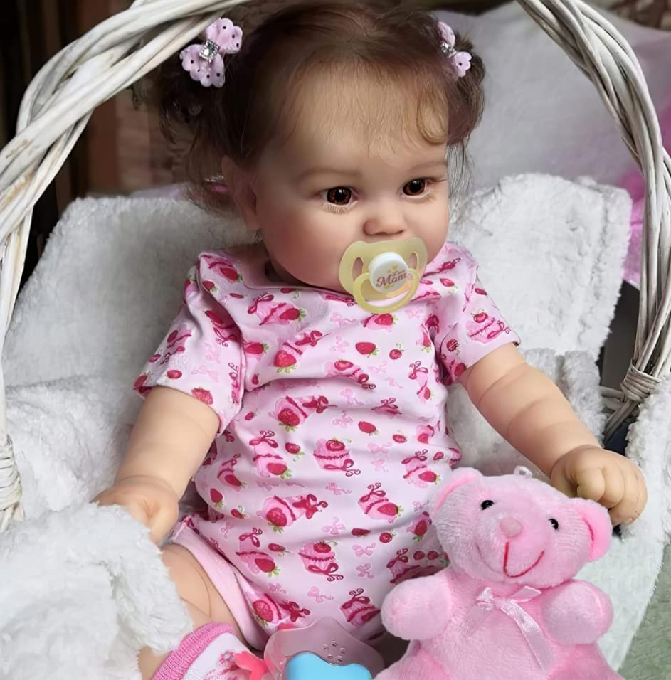 Muñeca Reborn Jizhi Lifelike De 50 Cm Con Cuerpo Completo De Vinilo Con Kit - Venta Internacional.