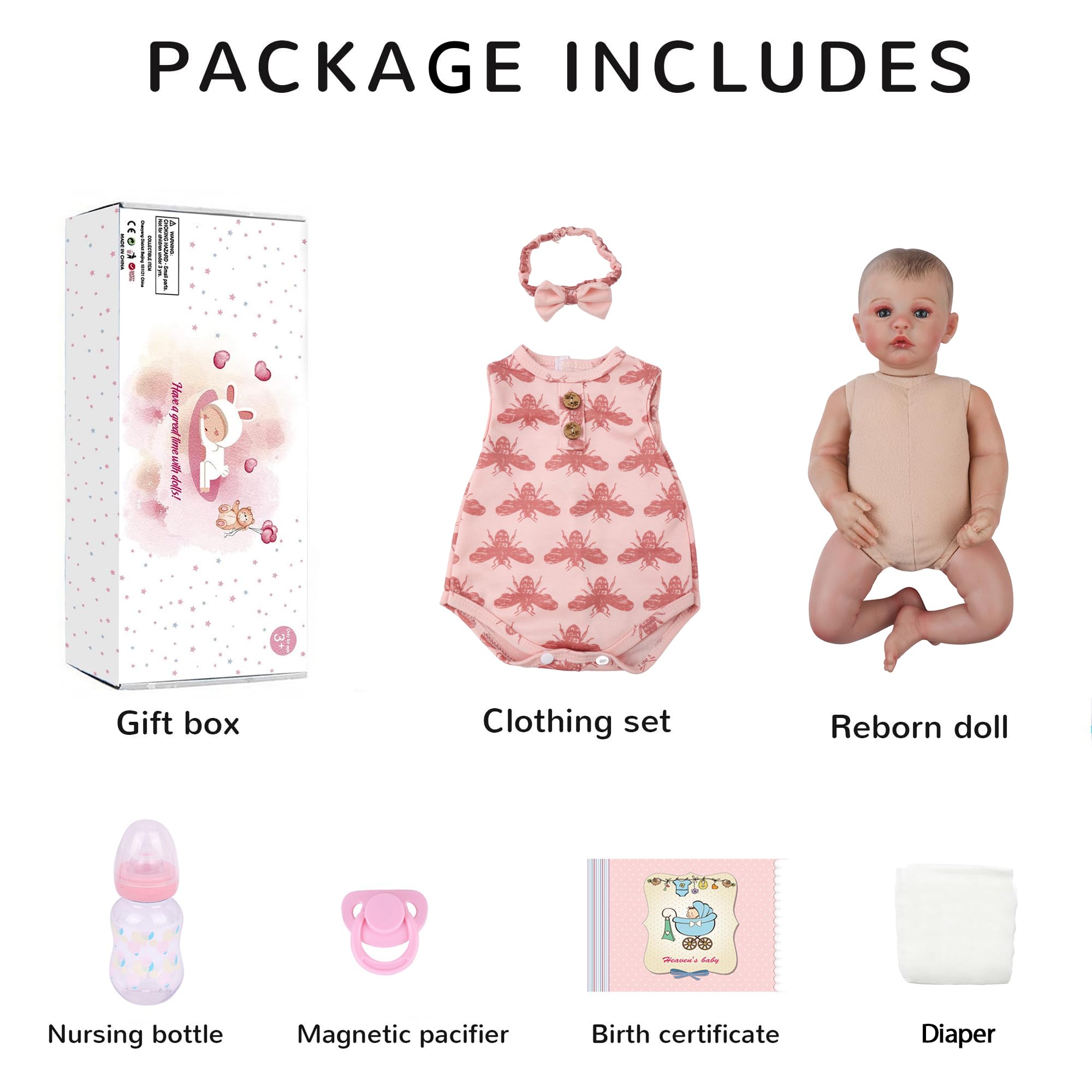 Foto 6 | Muñeca Reborn Charex Realilike Para Recién Nacidos De 18 Pulgadas Con Acceso. - Venta Internacional.